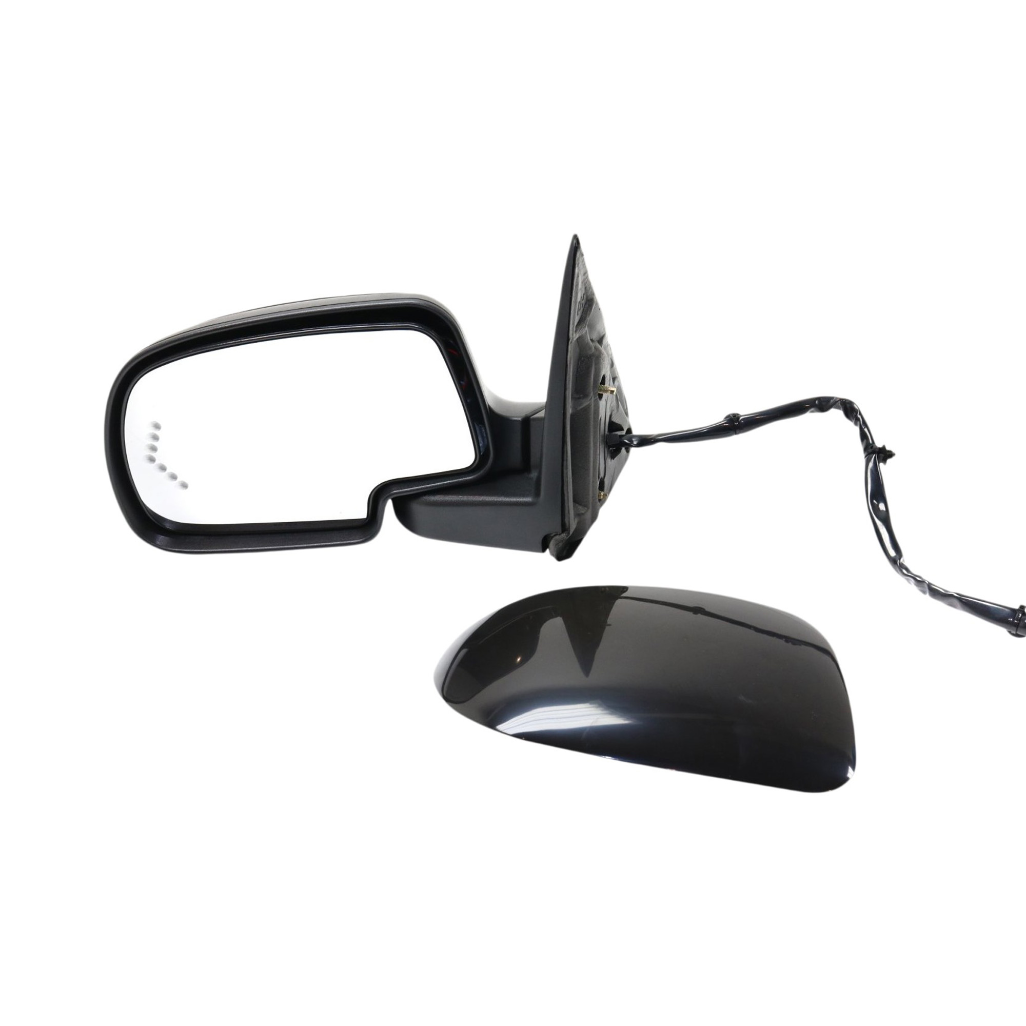 AM SILVERADO SIERRA 03-06 MIRROR LH Power Power Folding Heated Paintable w Signal Light No Auto dimming Memory and Puddle Light Includes 2007 Classic SKU JCV45EL S1 Partslink GM1320438 OEM 88980721 PFM
