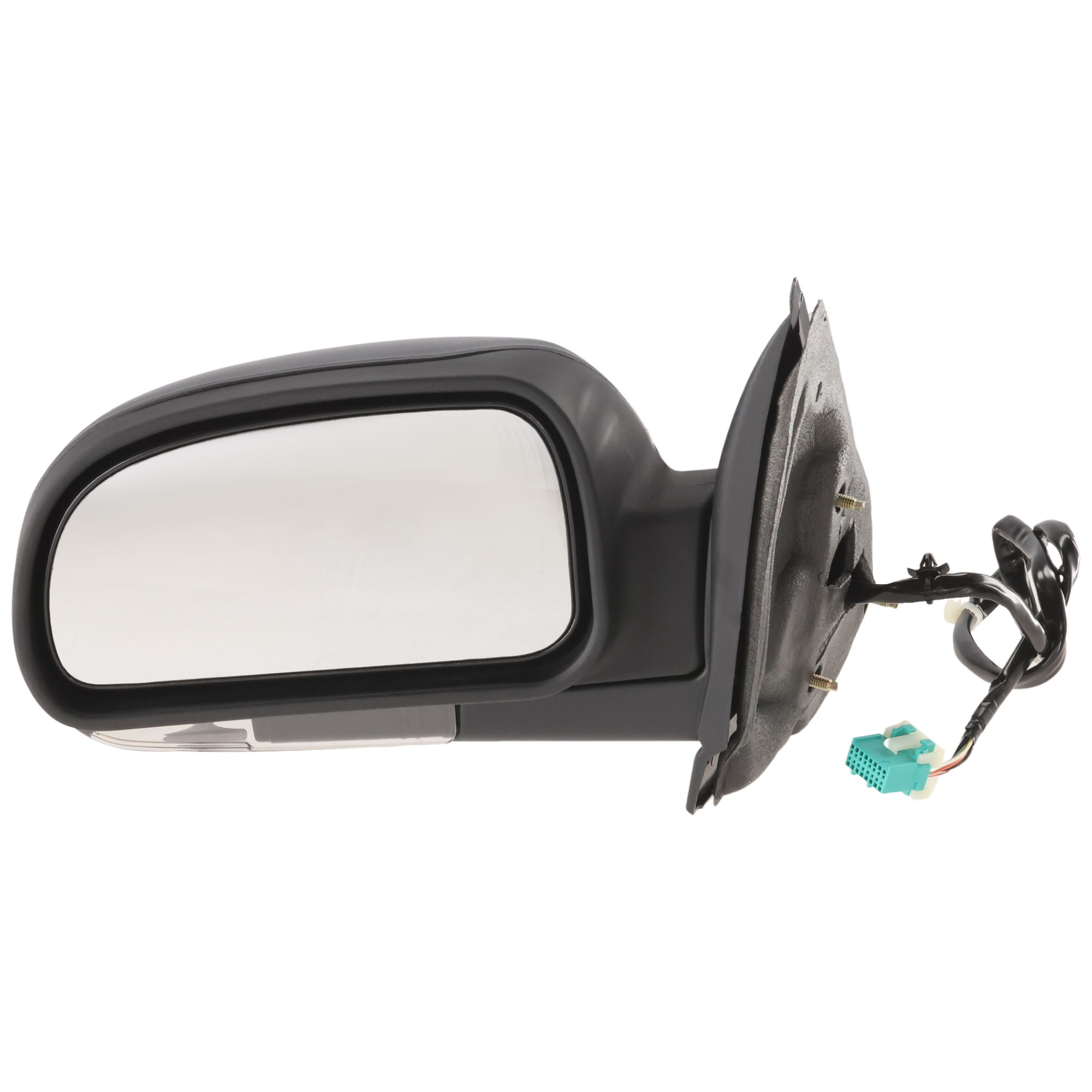 AM TRAILBLAZER 02-09 MIRROR LH Power Power Folding Heated Textured w Signal Light SKU JCV88EL S Partslink GM1320394 OEM 15810917