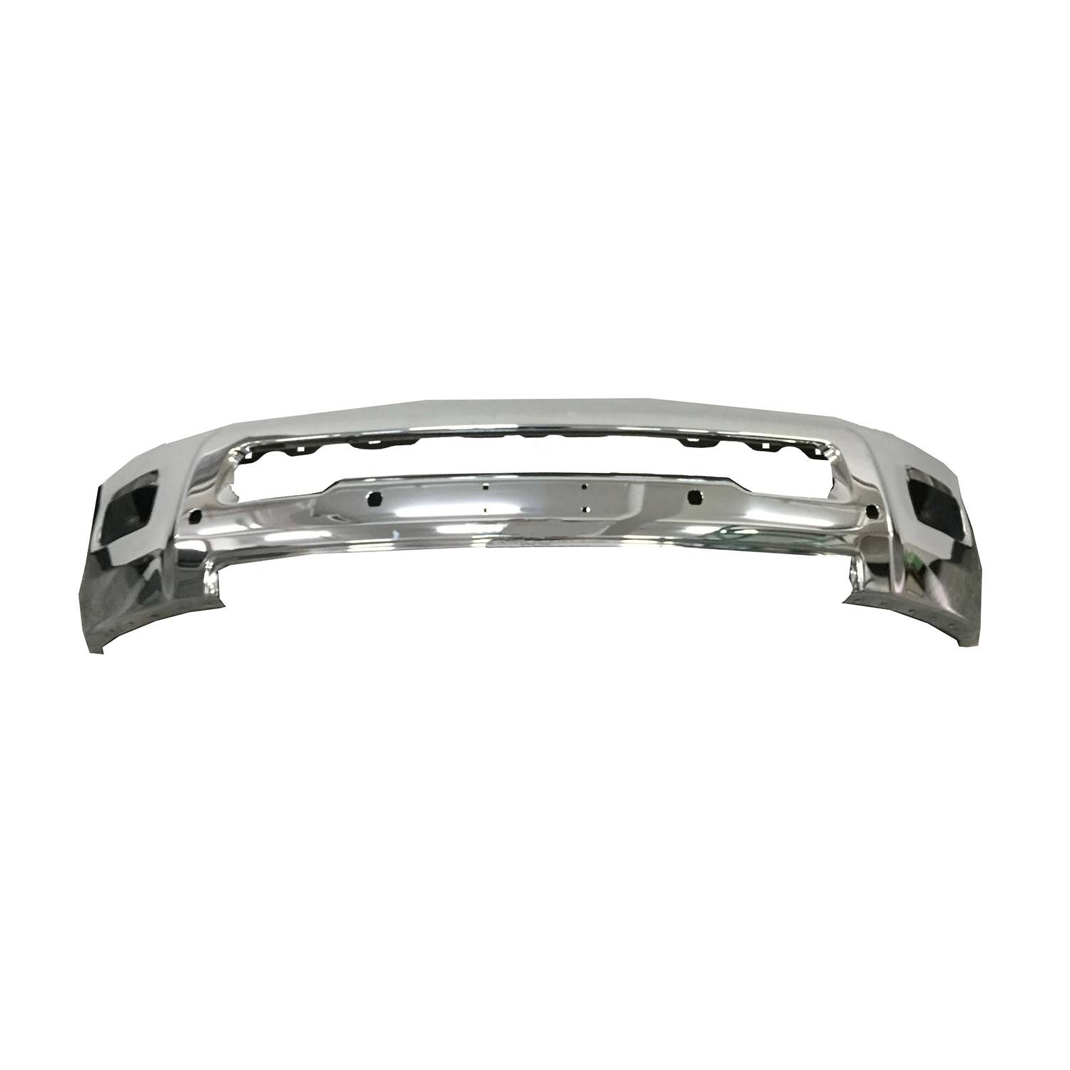 AM RAM 2500-3500 PICK UP 16-18 FRONT BUMPER Chrome w Fog Light Holes w Parking Aid Sensor Holes CAPA SKU JD01010006Q Partslink CH1002405C OEM 68260085AA
