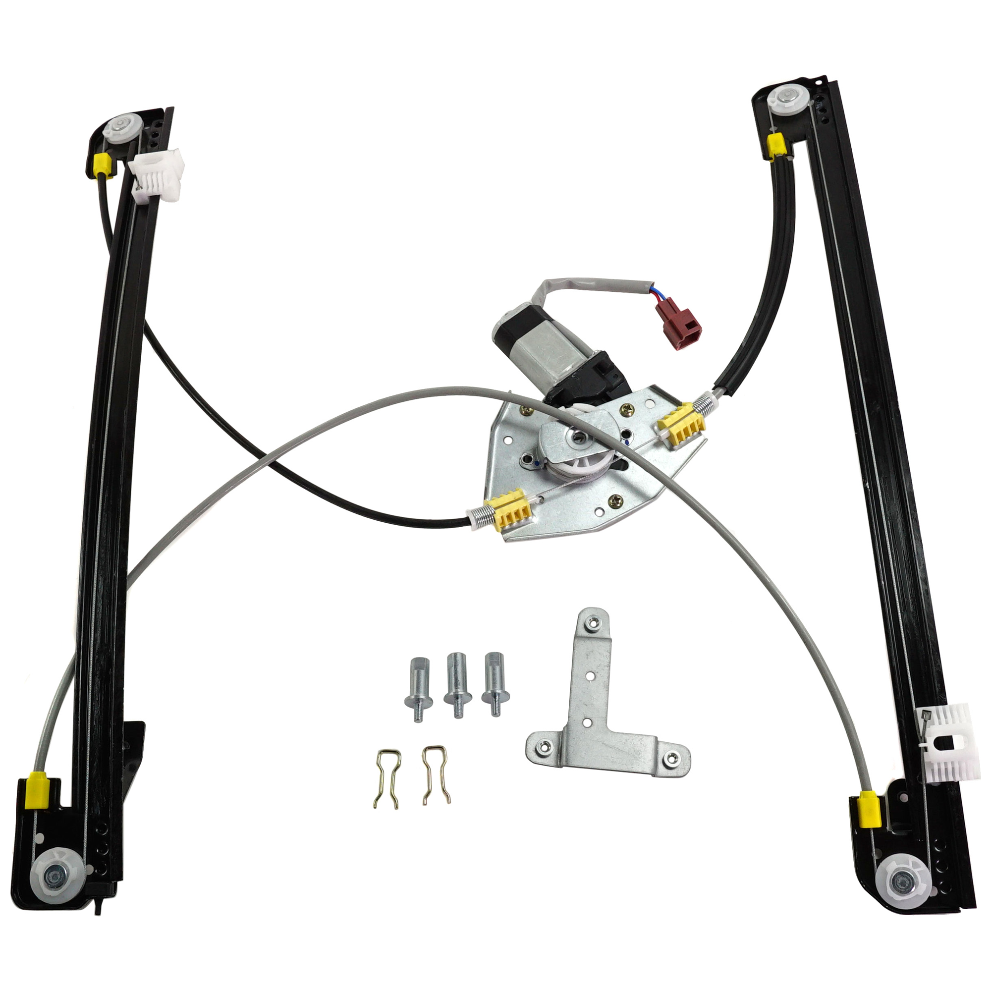 AM CARAVAN 96-00 FRONT WINDOW REGULATOR LH Glass Power w Motor SKU JD462924 Partslink CH1350112 OEM 4675587AB
