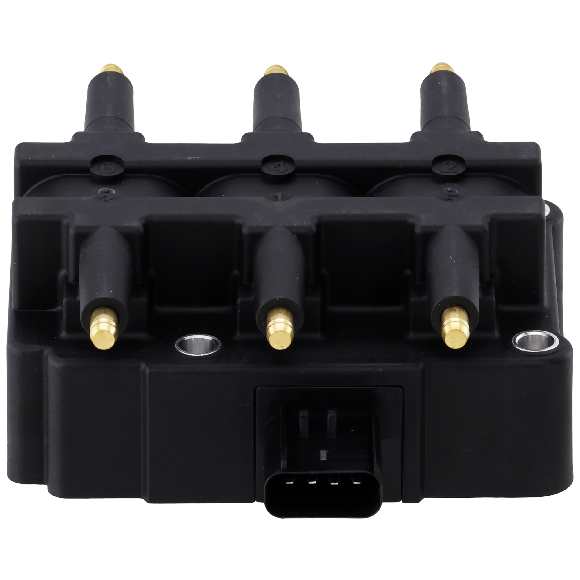 AM GRAND CARAVAN 01-10 IGNITION COIL Assembly 12 V 4 Blade Terminal Type Distributorless Mounting SKU JD504610