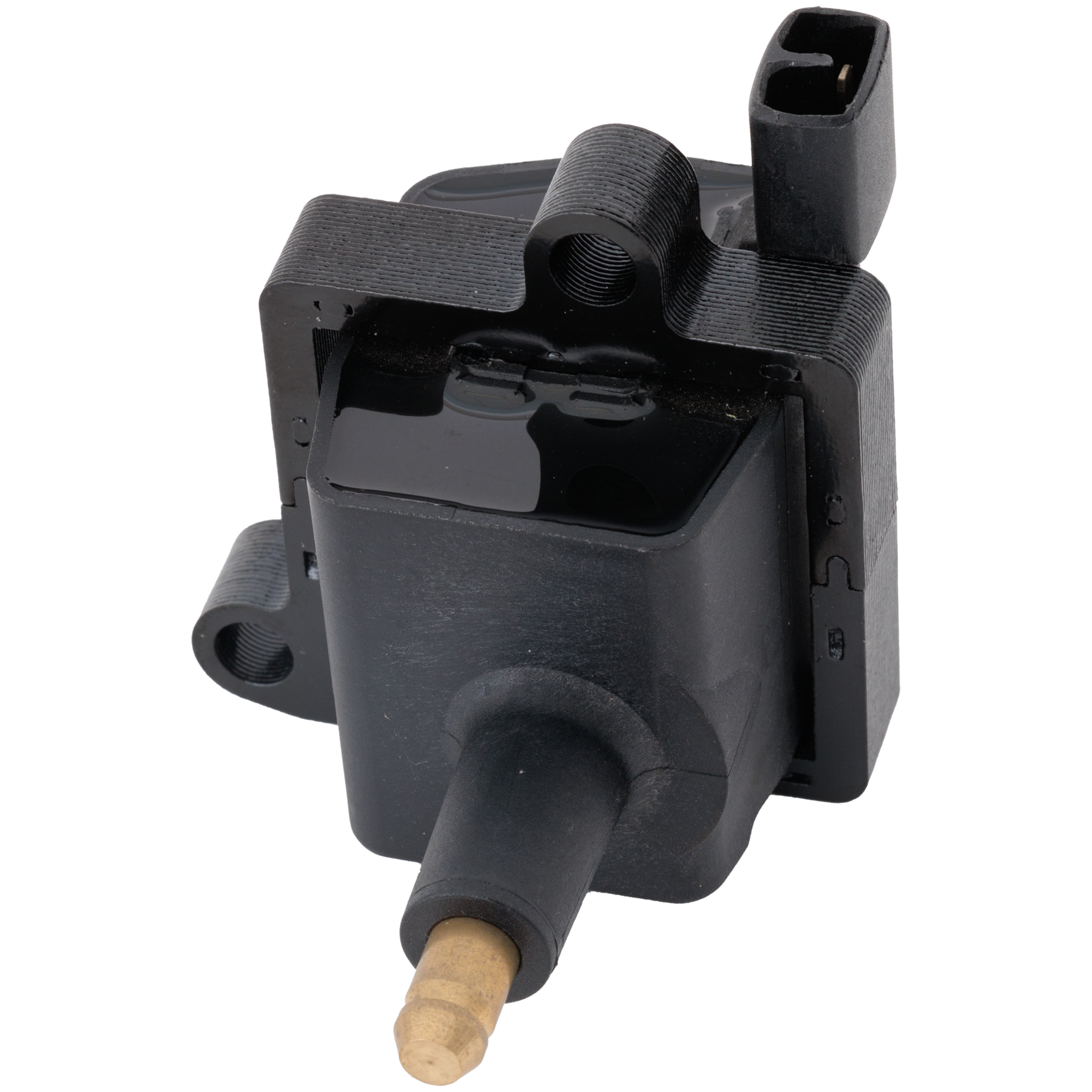 AM VIPER 08-10-15-17 VIPER 13-14 IGNITION COIL Black 12 Volts Bolt On Male Connector 2 Male Blade Type Terminals SKU JDD50460003 OEM 5037127AB
