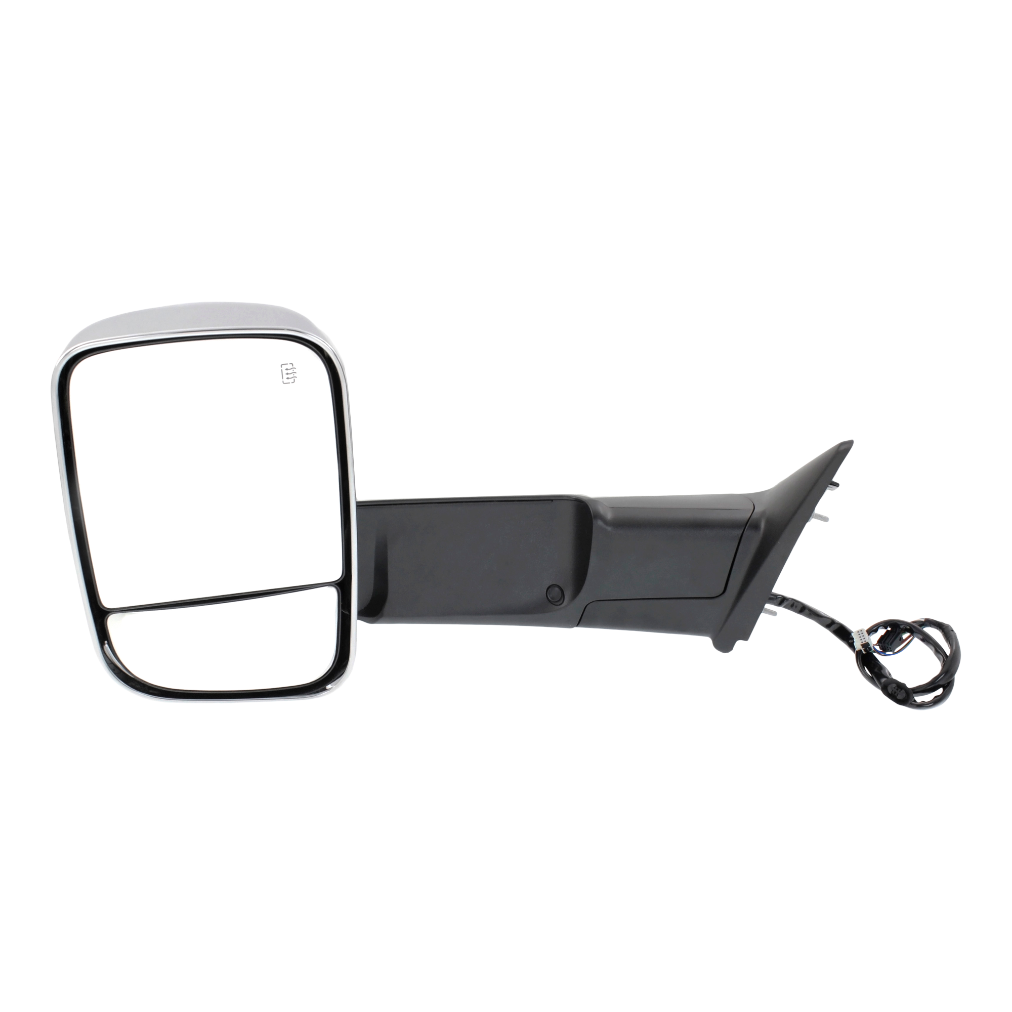 AM RAM 2500-3500 P U 15-18 TOWING MIRROR LH Power Power Folding Heated Chrome w Memory Puddle Light and Signal Light 2500 w Towing Package SKU JDG04CL S Partslink CH1320398 OEM 68416903AC