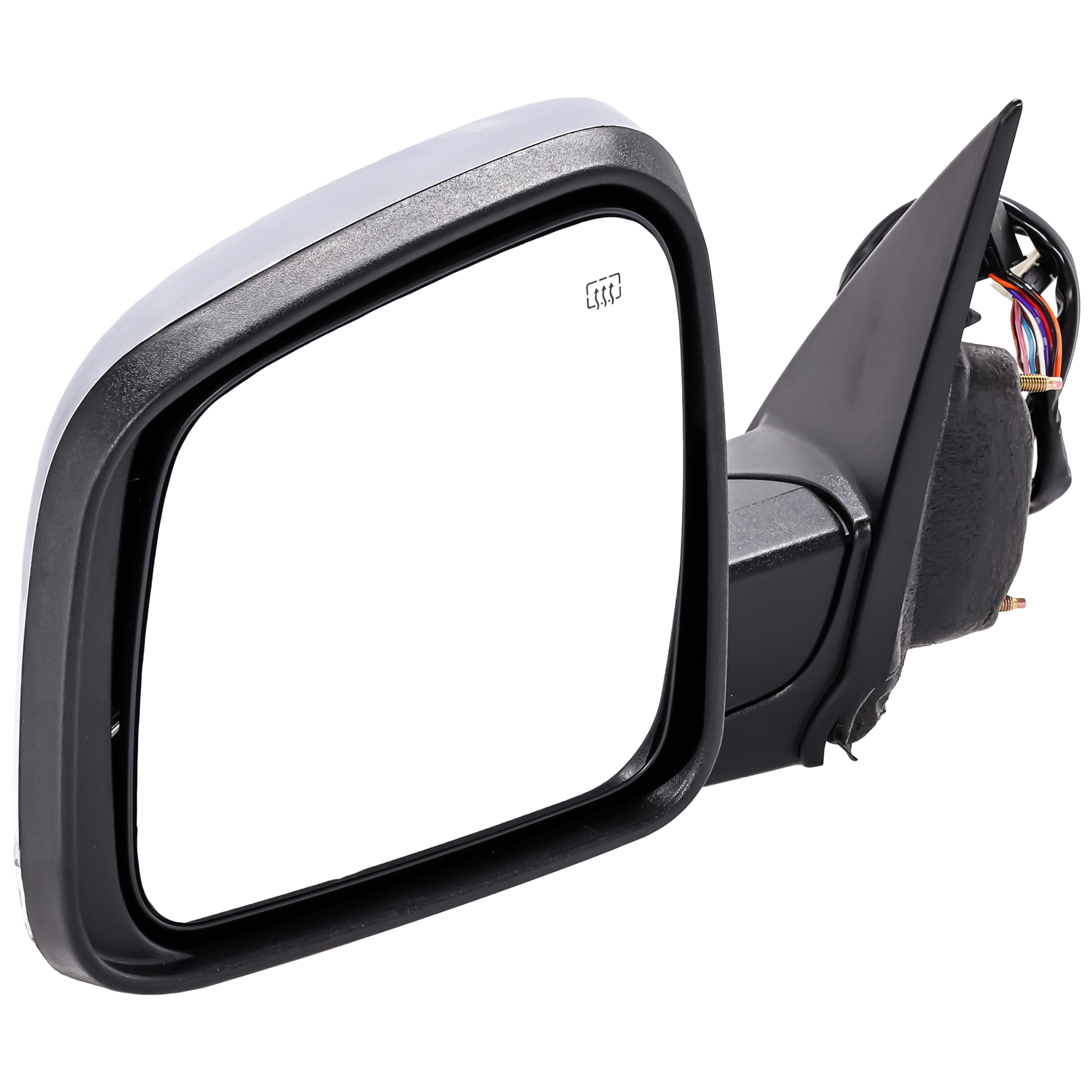 AM DURANGO 11-22 MIRROR LH Power Manual Folding Heated Chrome w Memory and Signal Light No Auto dimming and BSD SKU JDG06CL S Partslink CH1320377 OEM 68237573AD 68237573AF PFM