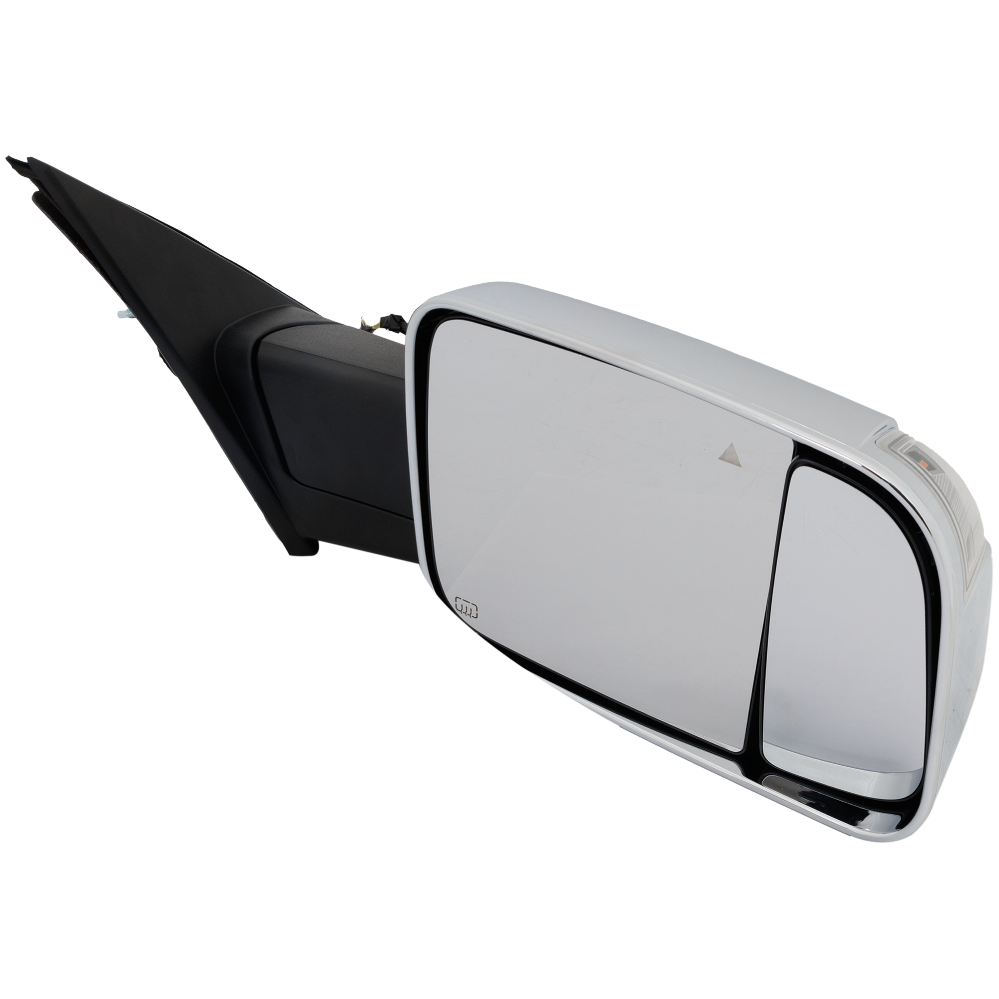 AM RAM 1500 P U 19-20 TOWING MIRROR RH Power Manual Folding Heated Chrome w BSD Memory Puddle Light and Signal Light w o Surround View Camera SKU JDG1006ER S Partslink CH1321462 OEM 68276478AE PFM
