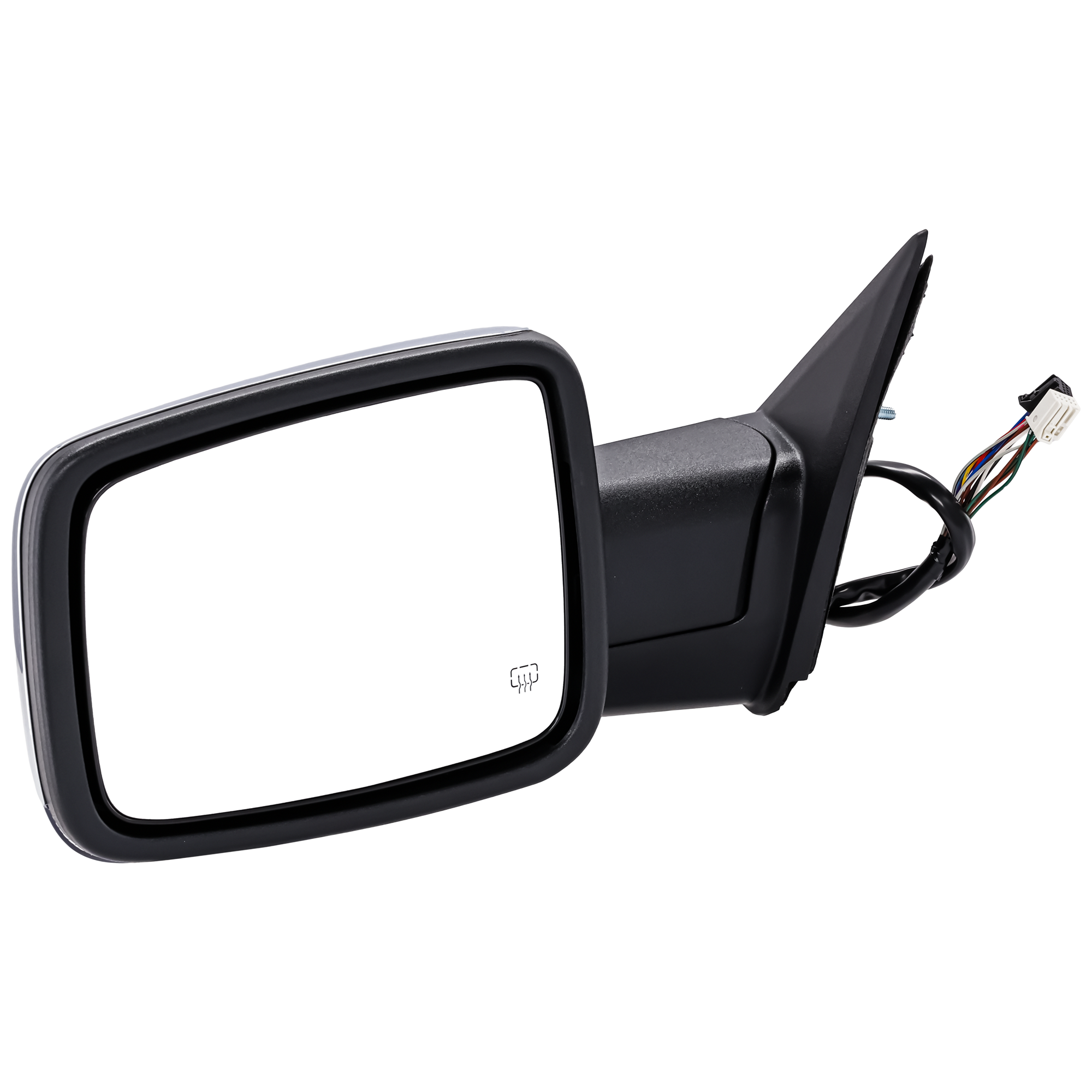 AM RAM 1500 P U 14-18 RAM 2500 P U 14-17 MIRROR LH Power Power Folding Heated Chrome w Memory Puddle Light Signal Light and Temp Sensor Includes 19-20-1500 Classic SKU JDG100CL S OEM 68231243AI PFM