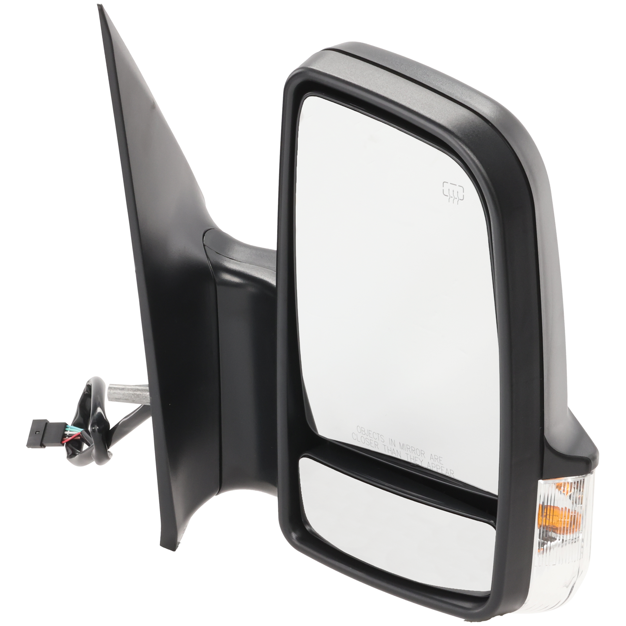 AM SPRINTER 07-18 MIRROR RH Non Towing Power Manual Folding Heated Textured w Signal Light SKU JDG113ER S Partslink MB1321114 OEM 9068104616 PFM