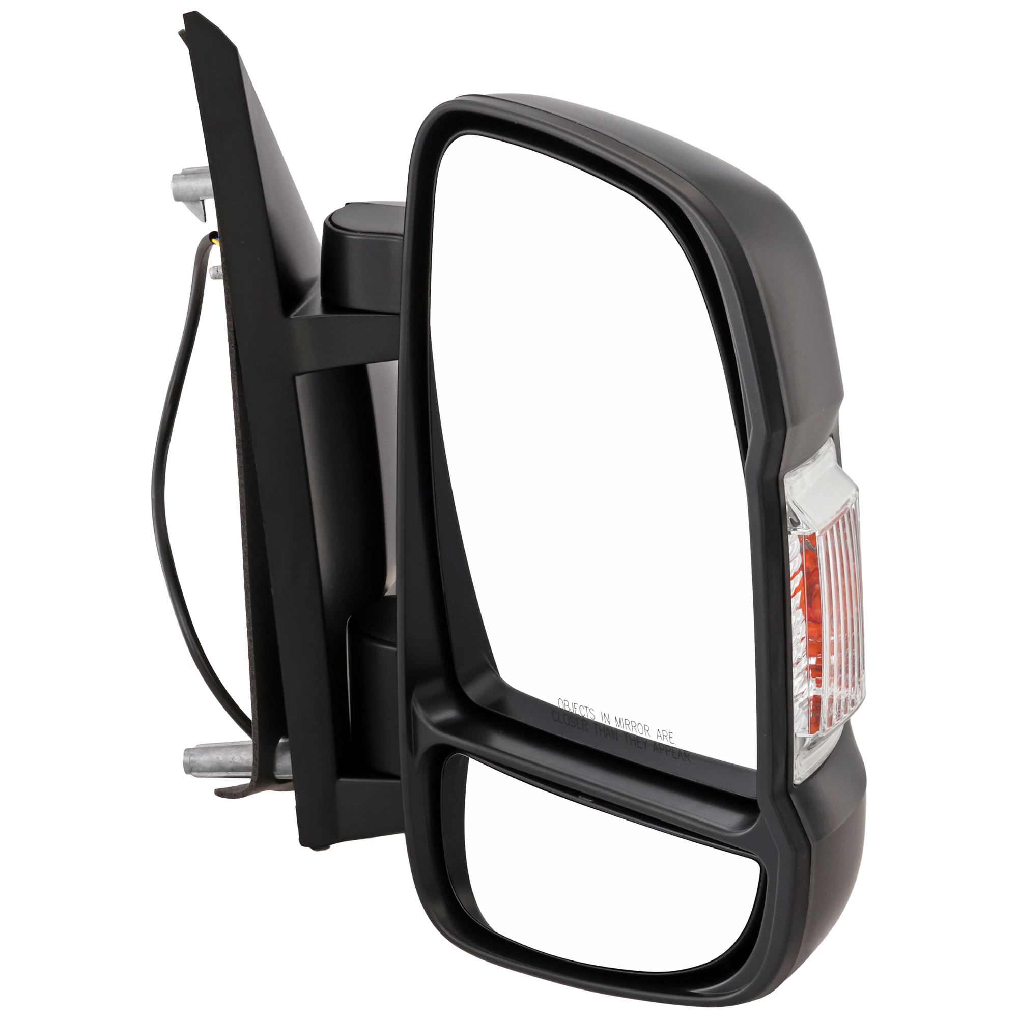 AM PROMASTER VAN 14-21 MIRROR RH Non Towing Manual Adjust Manual Folding Non Heated w Signal light Textured w Temp Sensor SKU JDG118R S Partslink CH1321376 OEM 5VE98JXWAF 5VE98JXWAE