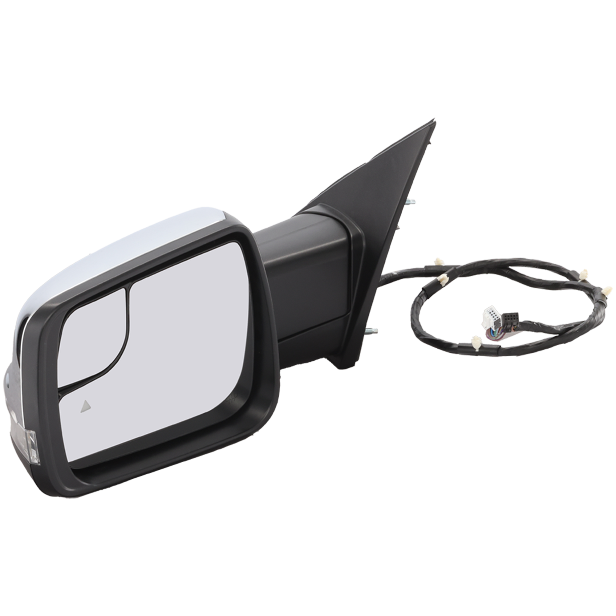 AM RAM 1500 P U 19-22 MIRROR LH Power Power Folding Heated Chrome w BSD Memory Puddle Light Signal Light and Temp Sensor w o Surround View Camera Non Towing SKU JDG165CL S Partslink CH1320475 OEM 68462777AB