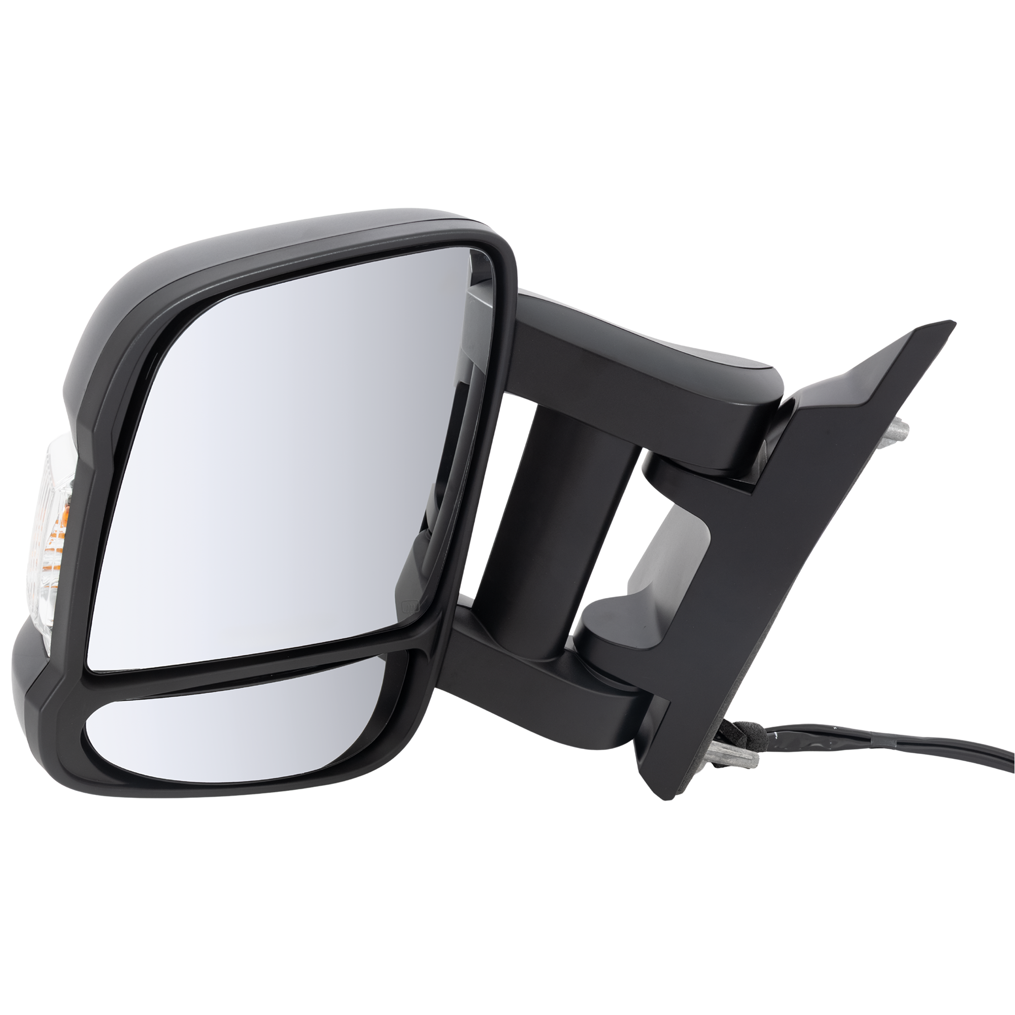 AM PROMASTER VAN 14-24 TOWING MIRROR LH Manual Adjust Non Heated Textured w o BSD w Signal Light w o Auto Dimming w o Memory w o Puddle Light w o Camera Hole w o Blind Spot Sensor Holes SKU JDG212L Partslink CH1320433 OEM 7SV31JXWAA