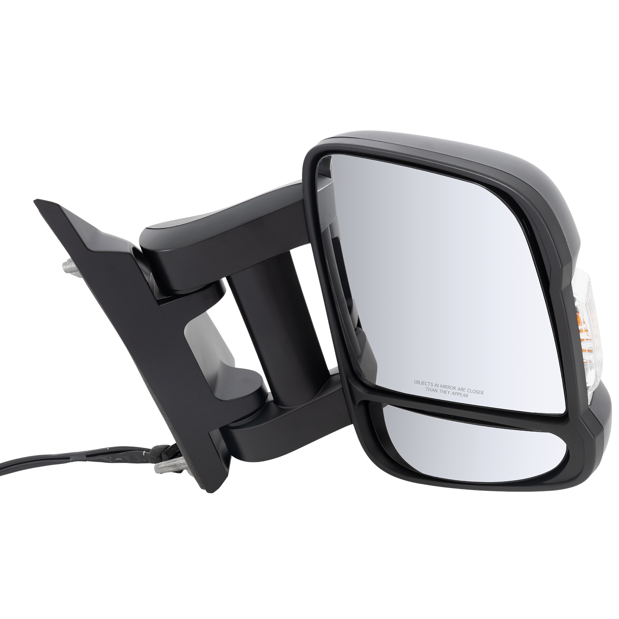 AM PROMASTER VAN 14-24 TOWING MIRROR RH Manual Adjust Non Heated Textured w o BSD w Signal Light w o Auto Dimming w o Memory w o Puddle Light w o Camera Hole w o Blind Spot Sensor Holes SKU JDG212R Partslink CH1321433 OEM 7SV30JXWAA