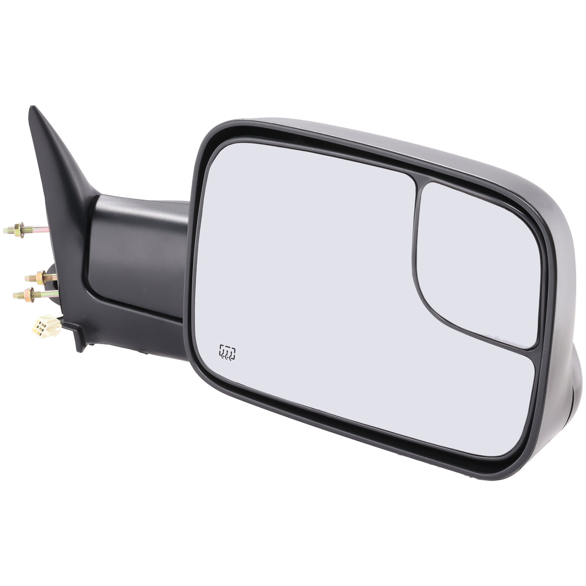 AM RAM 1500 P U 98-01 RAM 2500-3500 P U 98-02 TOWING MIRROR RH Power Manual Folding Heated Textured w Bracket SKU JDG49ER Partslink CH1321307 OEM 55076488AE PFM