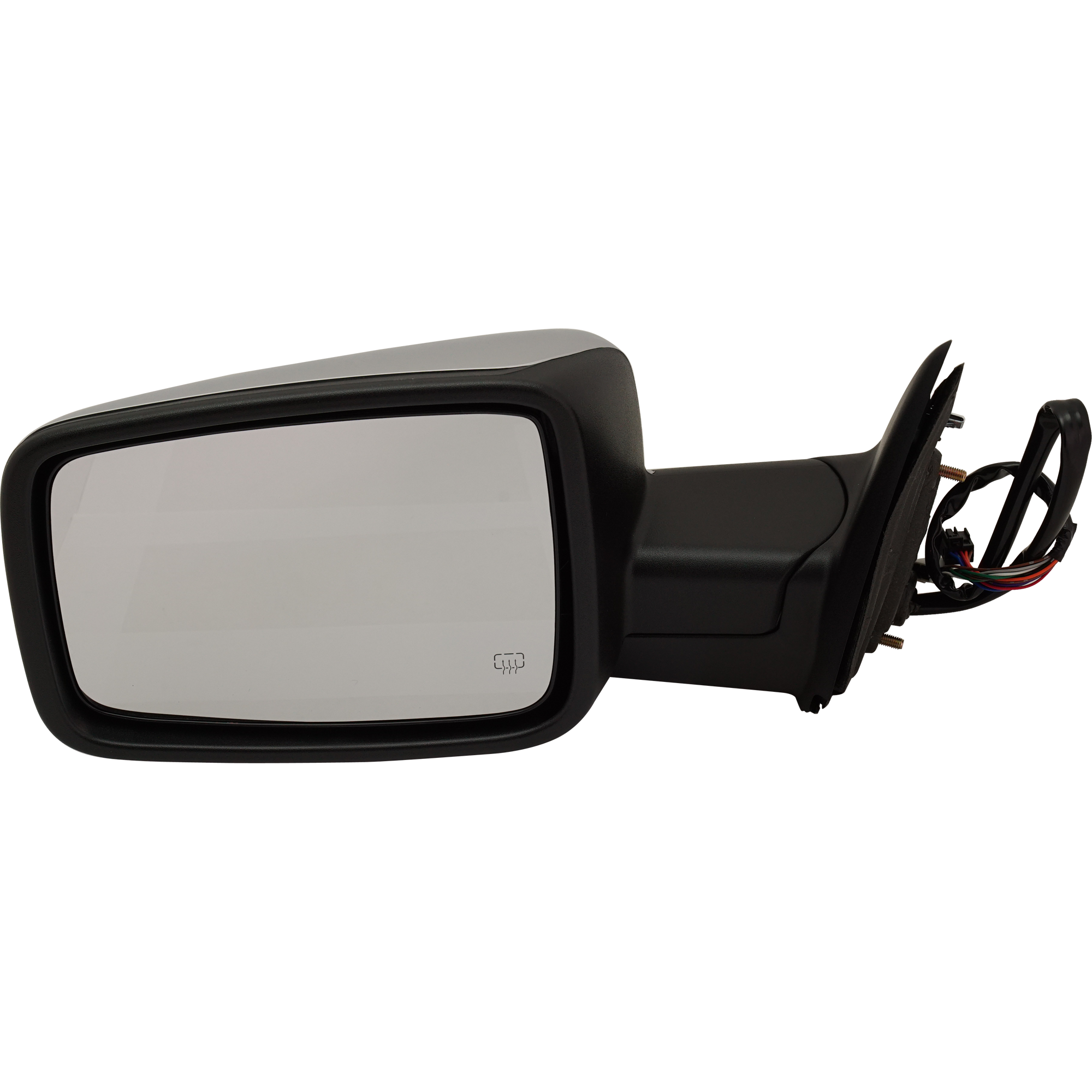 AM DODGE FULL SIZE P U 09-12 MIRROR LH Non Towing Power Manual Folding Heated Chrome w Memory Puddle Light and Signal Light SKU JDG57CL S Partslink CH1320292 OEM 55079043AD