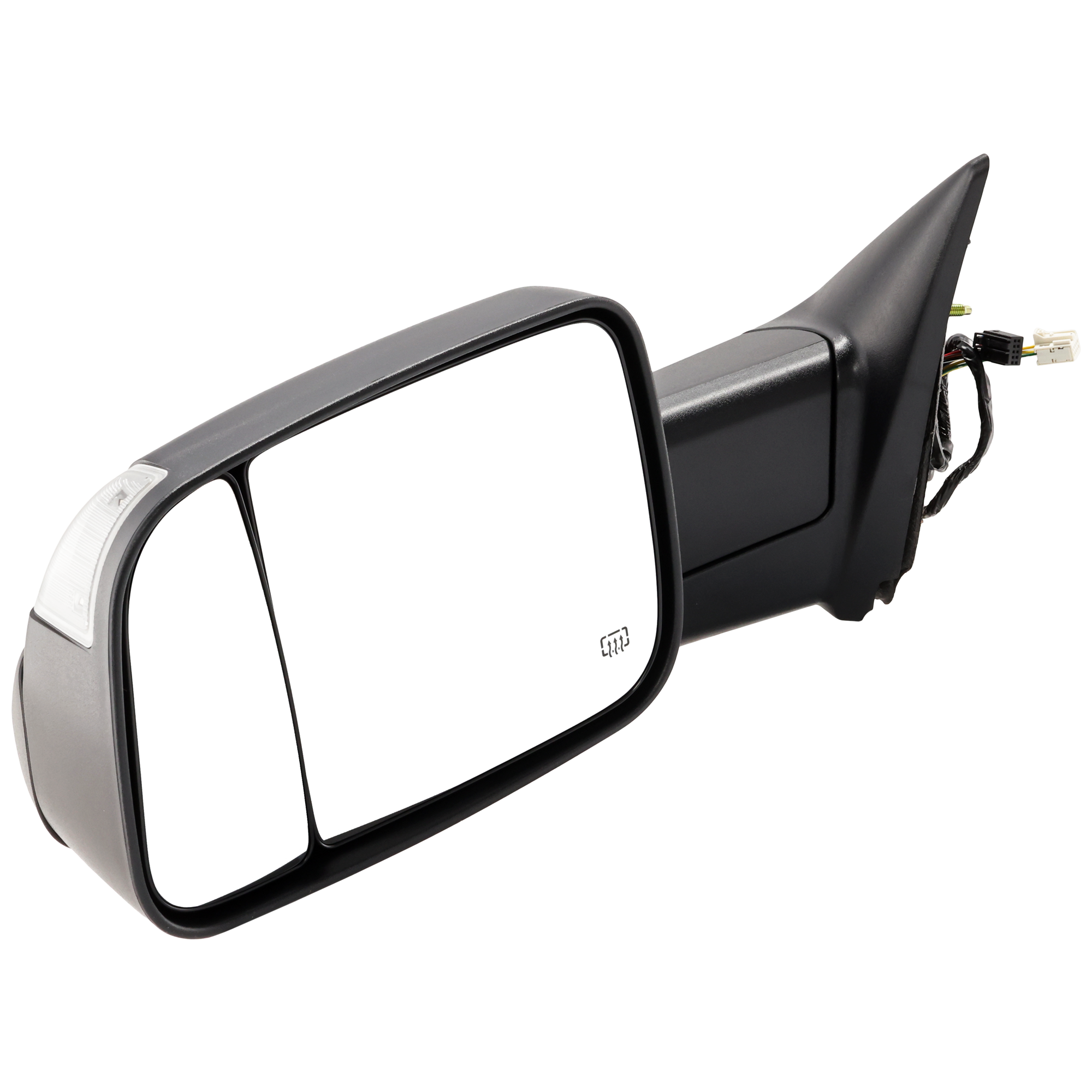 AM RAM FULL SIZE P U 12-18 MIRROR LH Towing Power Manual Folding Heated Textured w Puddle and Signal Lights No Memory Includes 19-22-1500 Classic SKU JDG96EL S Partslink CH1320350 OEM 68412787AC 68285865AD