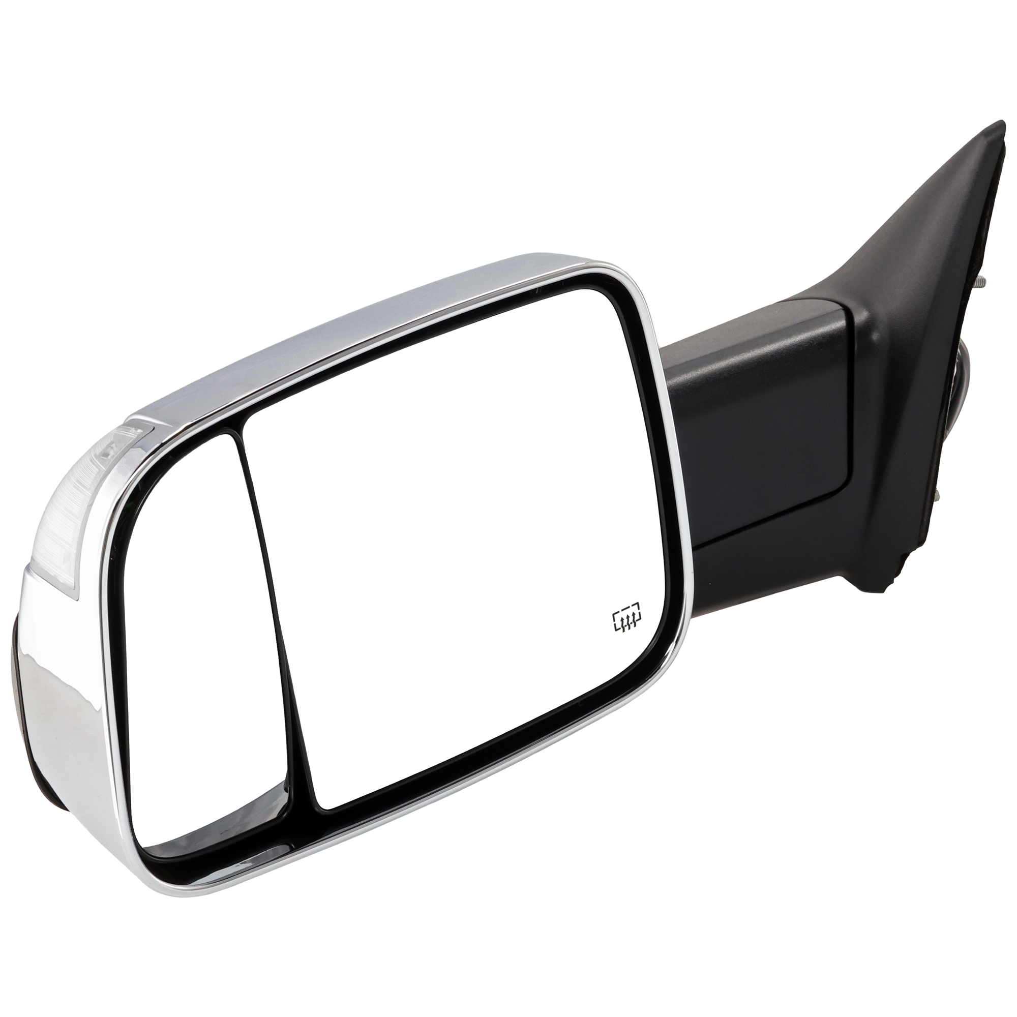 AM RAM 1500-2500 P U 13-18 RAM 3500-12-18 MIRROR LH Towing Power Manual Folding Heated Chrome w Memory Puddle Light and Signal Light Includes 19-21-1500 Classic SKU JDG98CL S Partslink CH1320351 OEM 68412813AB 68285867AD