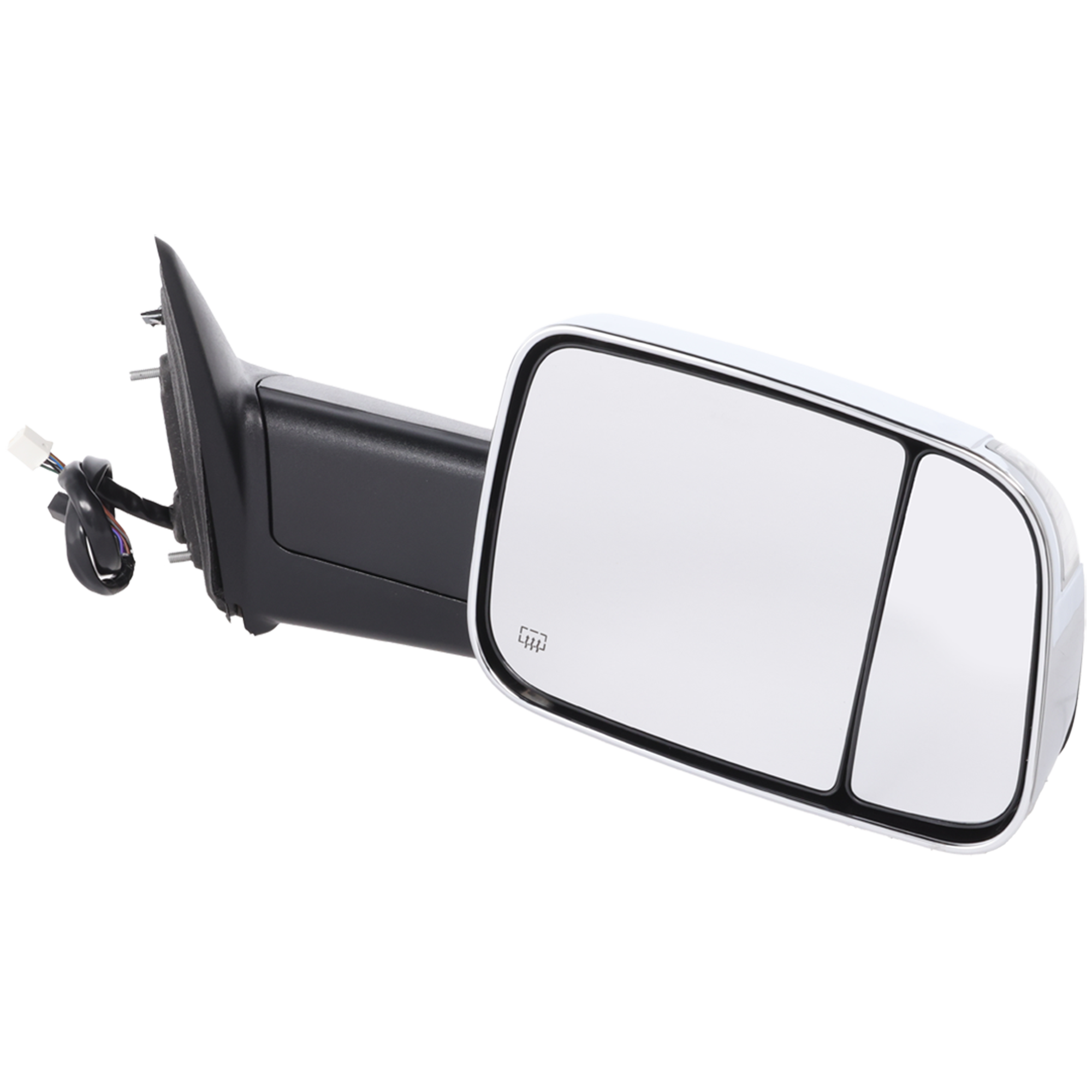 AM RAM 1500-2500 P U 13-18 RAM 3500-12-18 MIRROR RH Towing Power Manual Folding Heated Chrome w Memory Puddle Light and Signal Light Includes 19-21-1500 Classic SKU JDG98CR S Partslink CH1321351 OEM 68412812AB 68285866AB