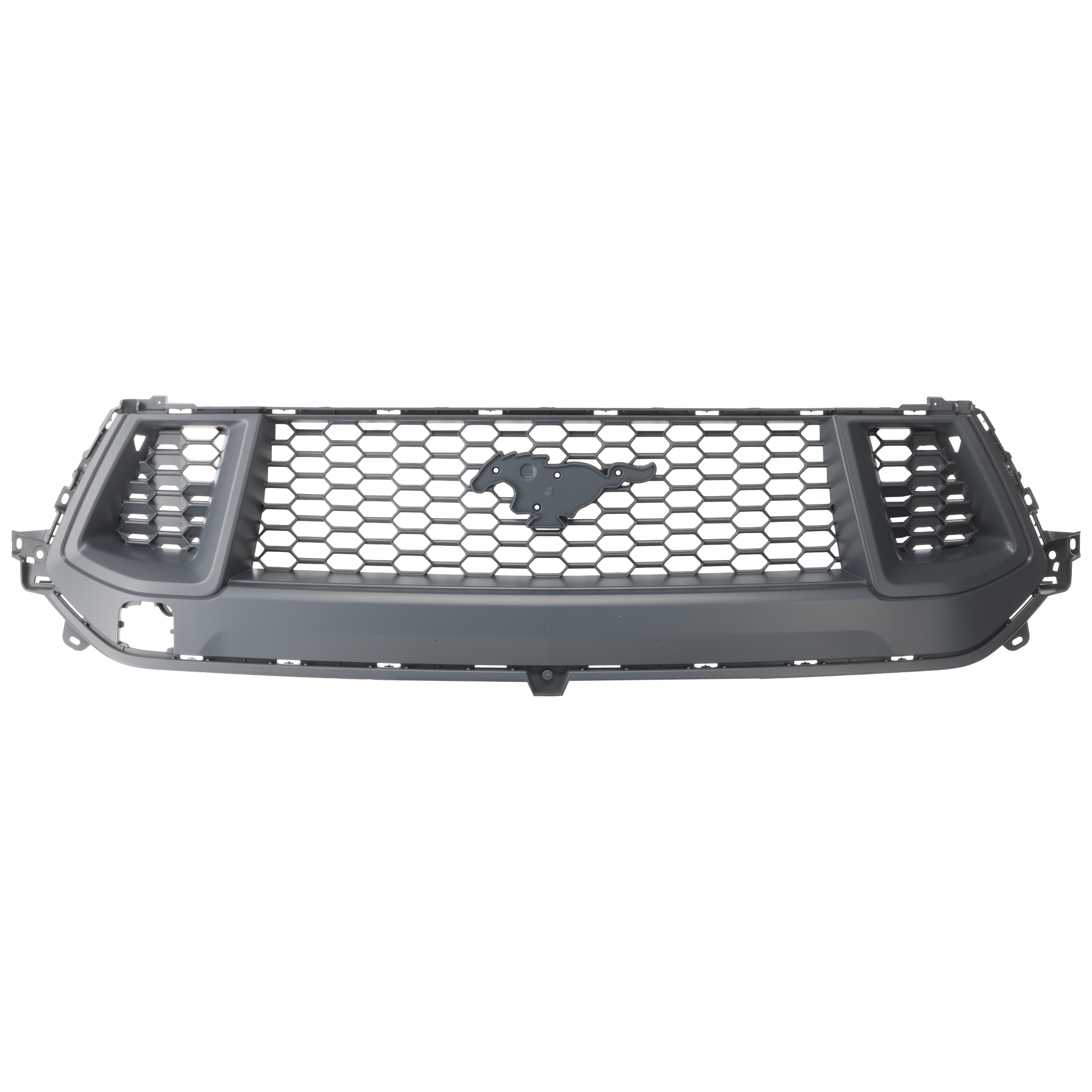 AM MUSTANG 24-25 GRILLE Primed Gray Shell and Insert GT GT Premium Models Convertible Coupe SKU JF07010020 Partslink FO1200726 OEM PR3Z8200CAPTM