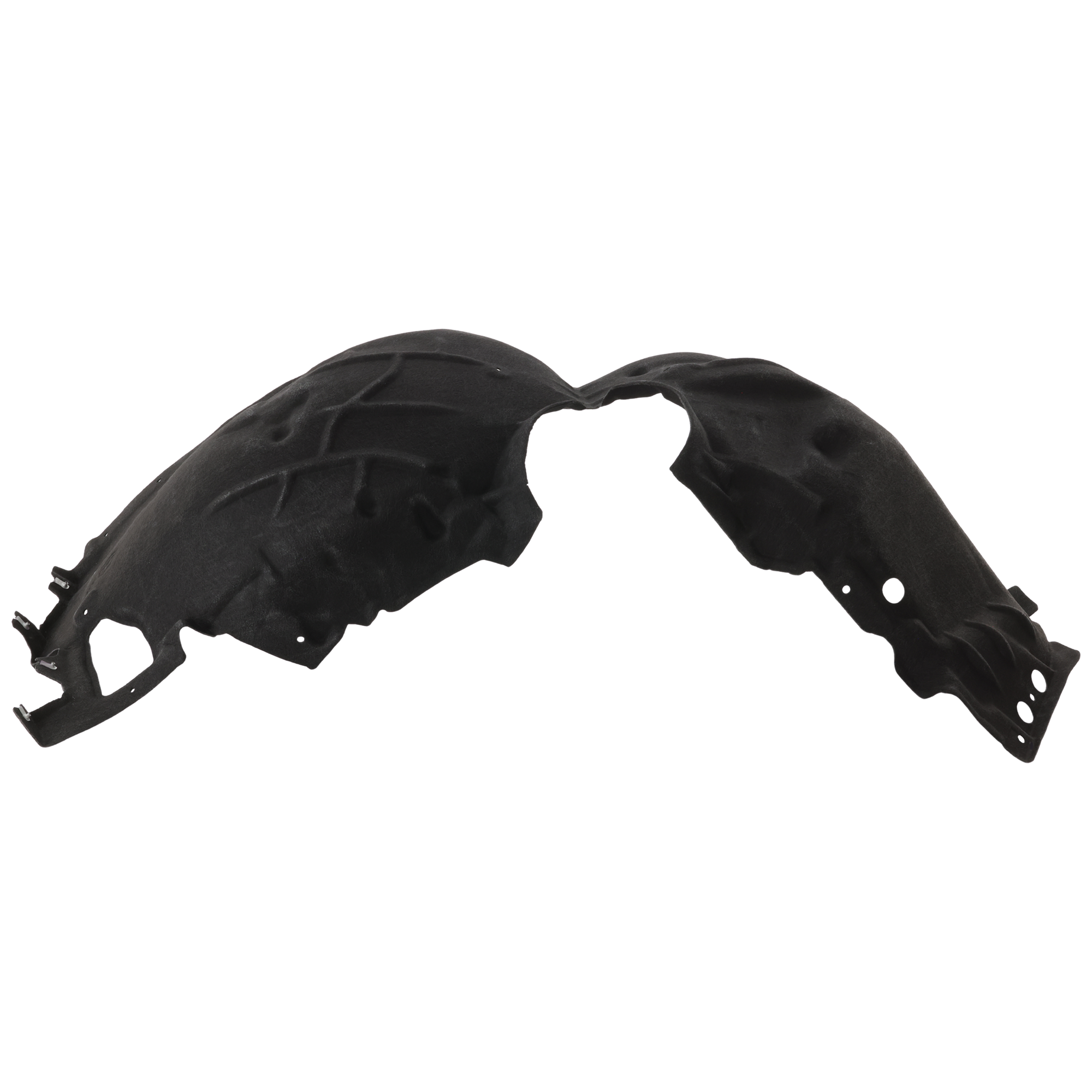 AM MUSTANG 24-24 FRONT FENDER LINER RH Polyethylene terephthalate Heat Form w o Insulation Foam w GT Performance Package GT GT Premium Models Convertible Coupe CAPA SKU JF22210001Q Partslink FO1249228C OEM PR3Z16102B