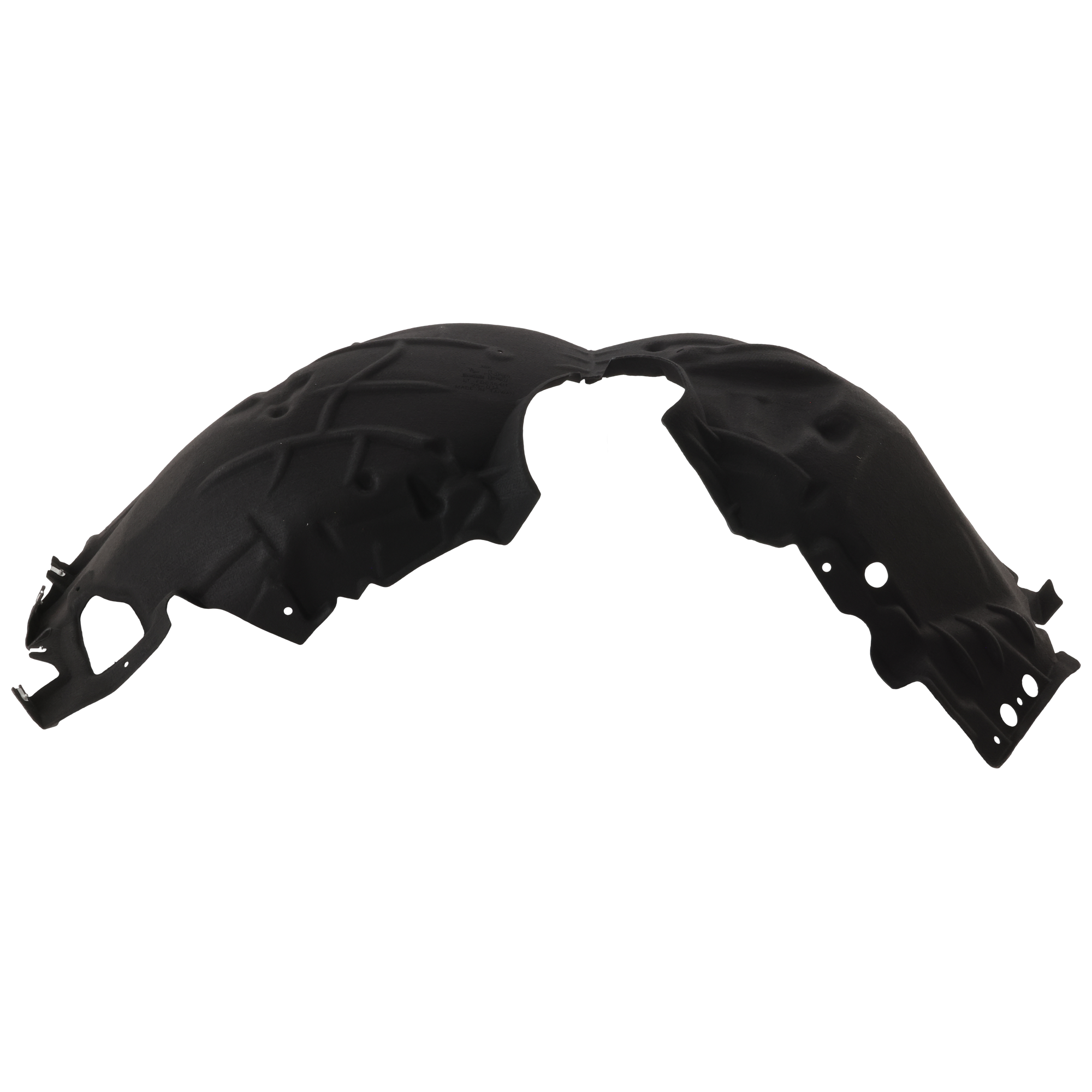 AM MUSTANG 24-24 FRONT FENDER LINER RH Polyethylene terephthalate Heat Form w o Insulation Foam w GT Performance Package GT GT Premium Models Convertible Coupe SKU JF22210001 Partslink FO1249228 OEM PR3Z16102B
