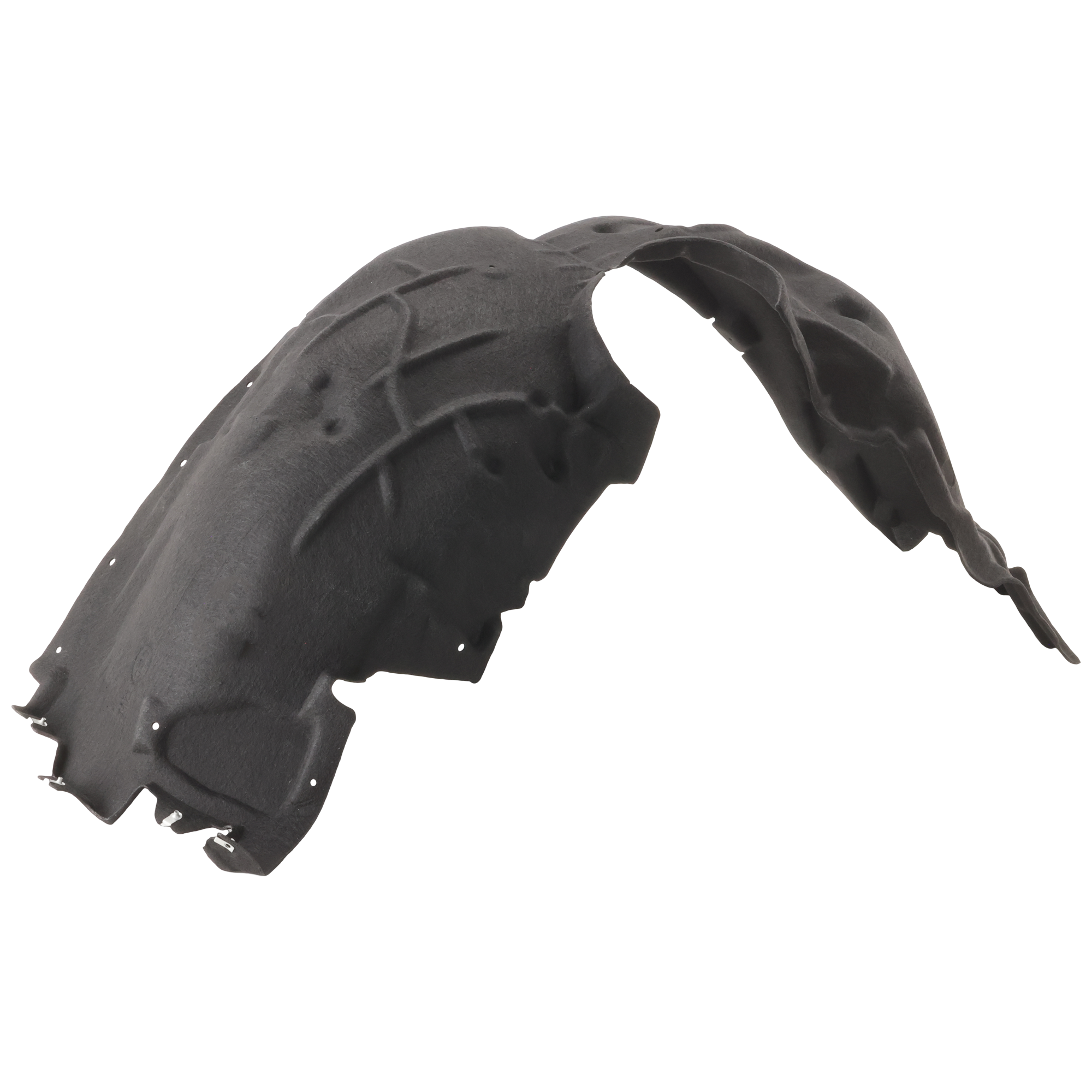 AM MUSTANG 24-24 FRONT FENDER LINER RH Polyethylene terephthalate Heat Form w o Insulation Foam w High Performance Package Ecoboost Ecoboost Premium Models Convertible Coupe CAPA SKU JF22210003Q Partslink FO1249229C OEM PR3Z16102H