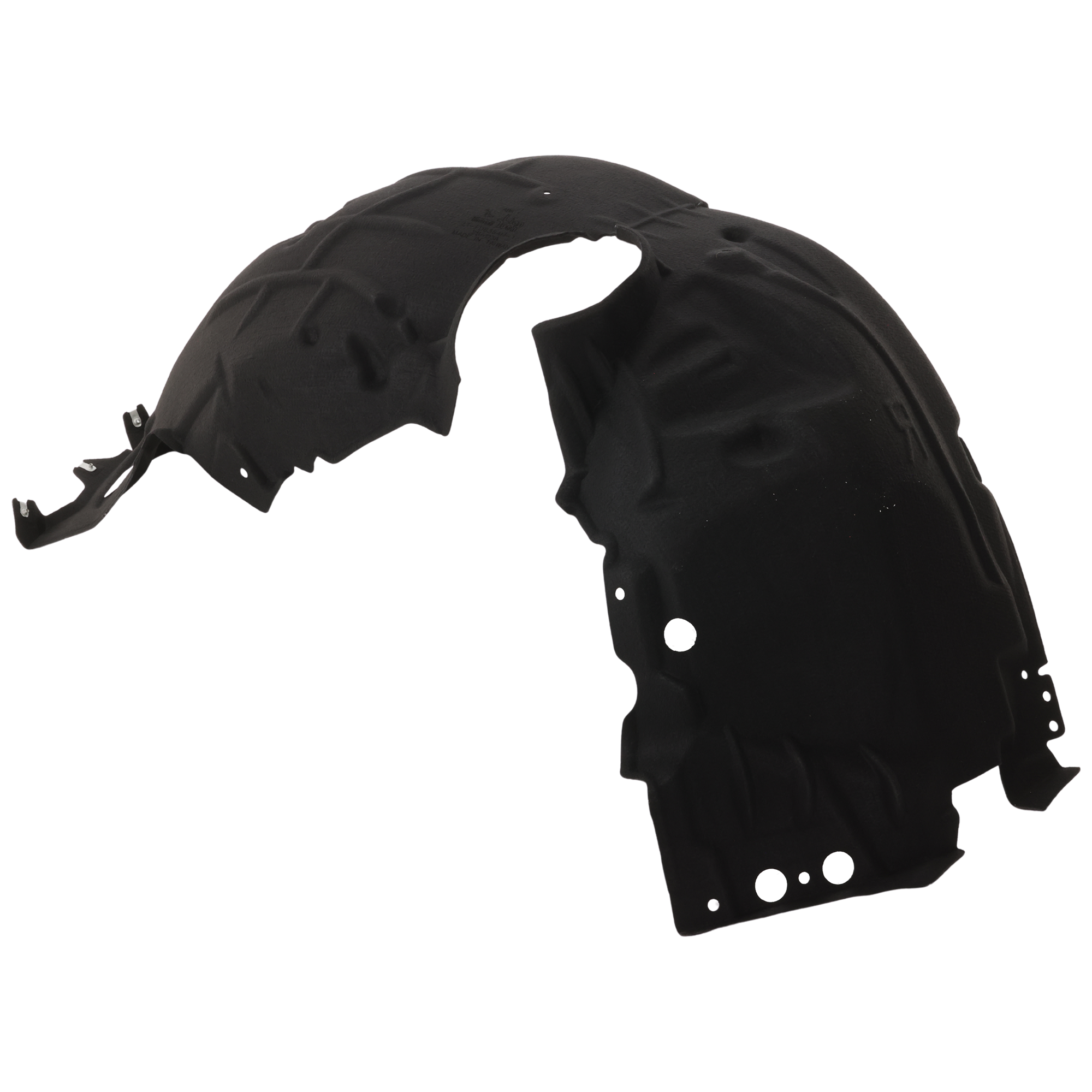 AM MUSTANG 24-24 FRONT FENDER LINER RH Polyethylene terephthalate Heat Form w o Insulation Foam w High Performance Package Ecoboost Ecoboost Premium Models Convertible Coupe SKU JF22210003 Partslink FO1249229 OEM PR3Z16102H