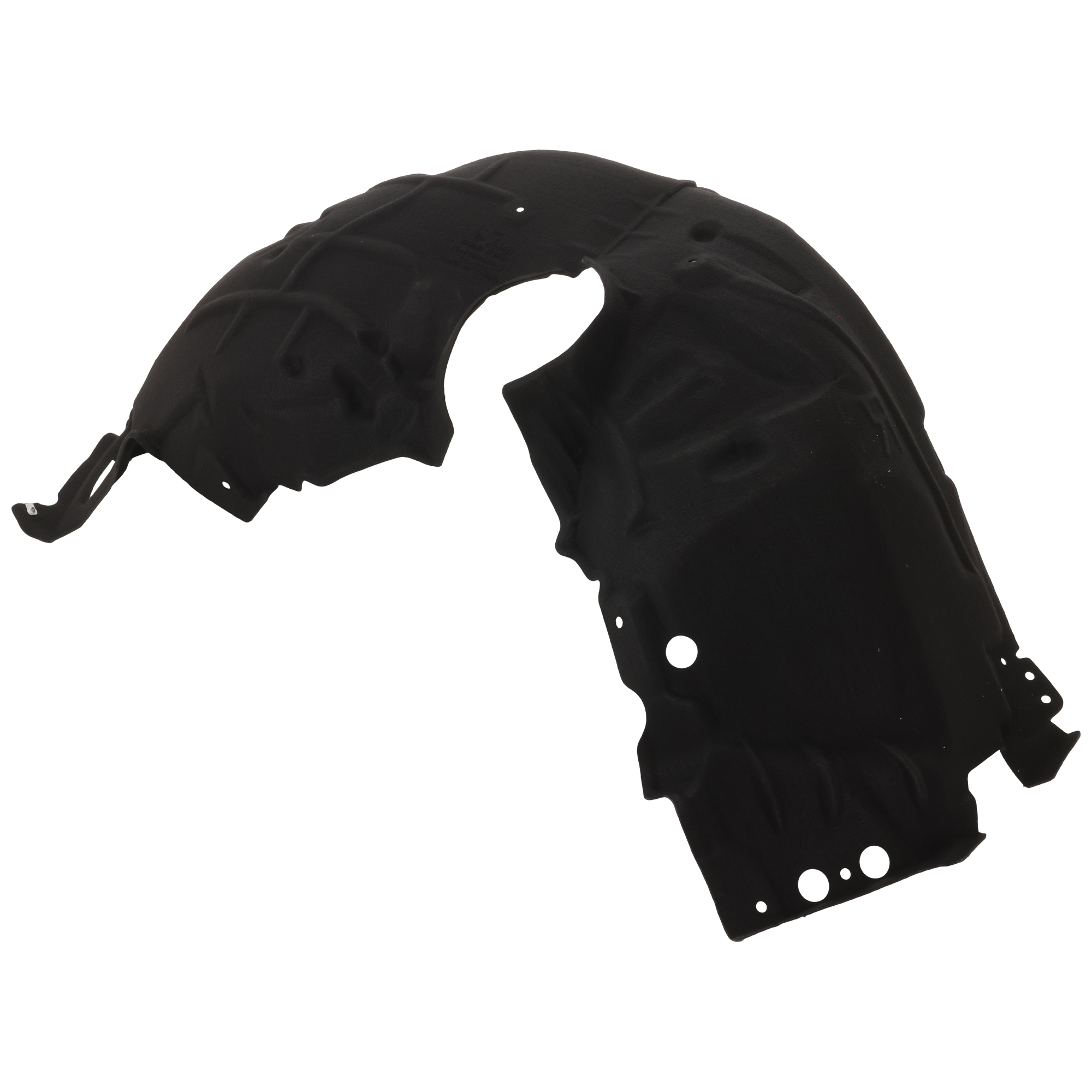 AM MUSTANG 24-24 FRONT FENDER LINER RH Polyethylene terephthalate Heat Form w o Insulation Foam Dark Horse Model SKU JF22210005 Partslink FO1249230 OEM PR3Z16102D