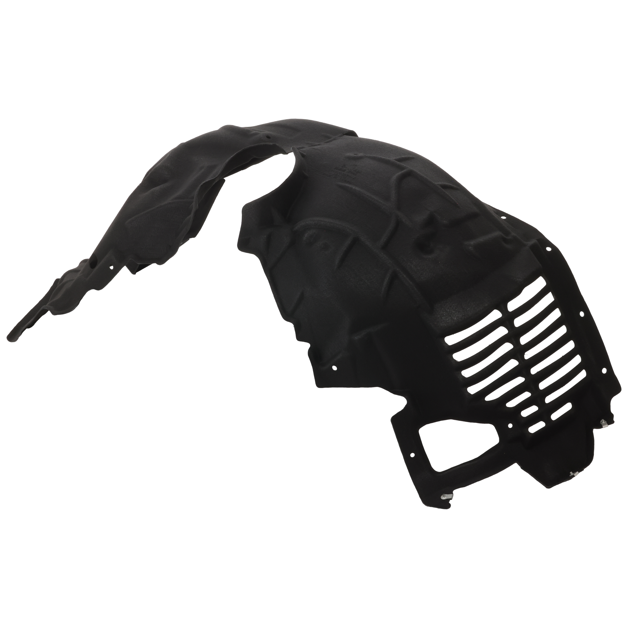 AM MUSTANG 24-24 FRONT FENDER LINER LH Polyethylene terephthalate Heat Form w o Insulation Foam Dark Horse Model SKU JF22210006 Partslink FO1248230 OEM PR3Z16103D