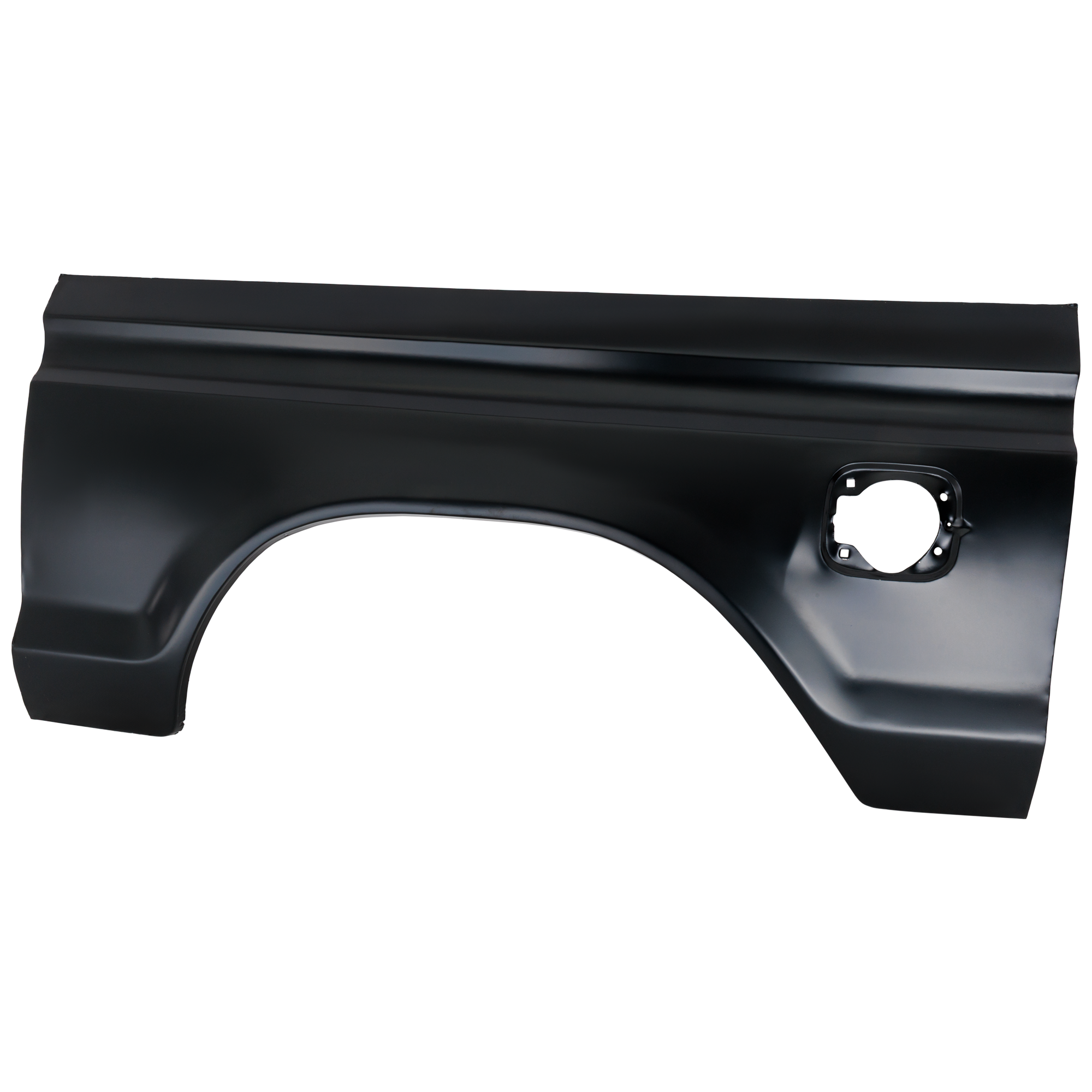 AM FORD FULL SIZE PICKUP 73-79 BRONCO 78-79 WHEEL ARCH REPAIR PANEL LH Extension w Square Fuel Hole SKU JF26290012