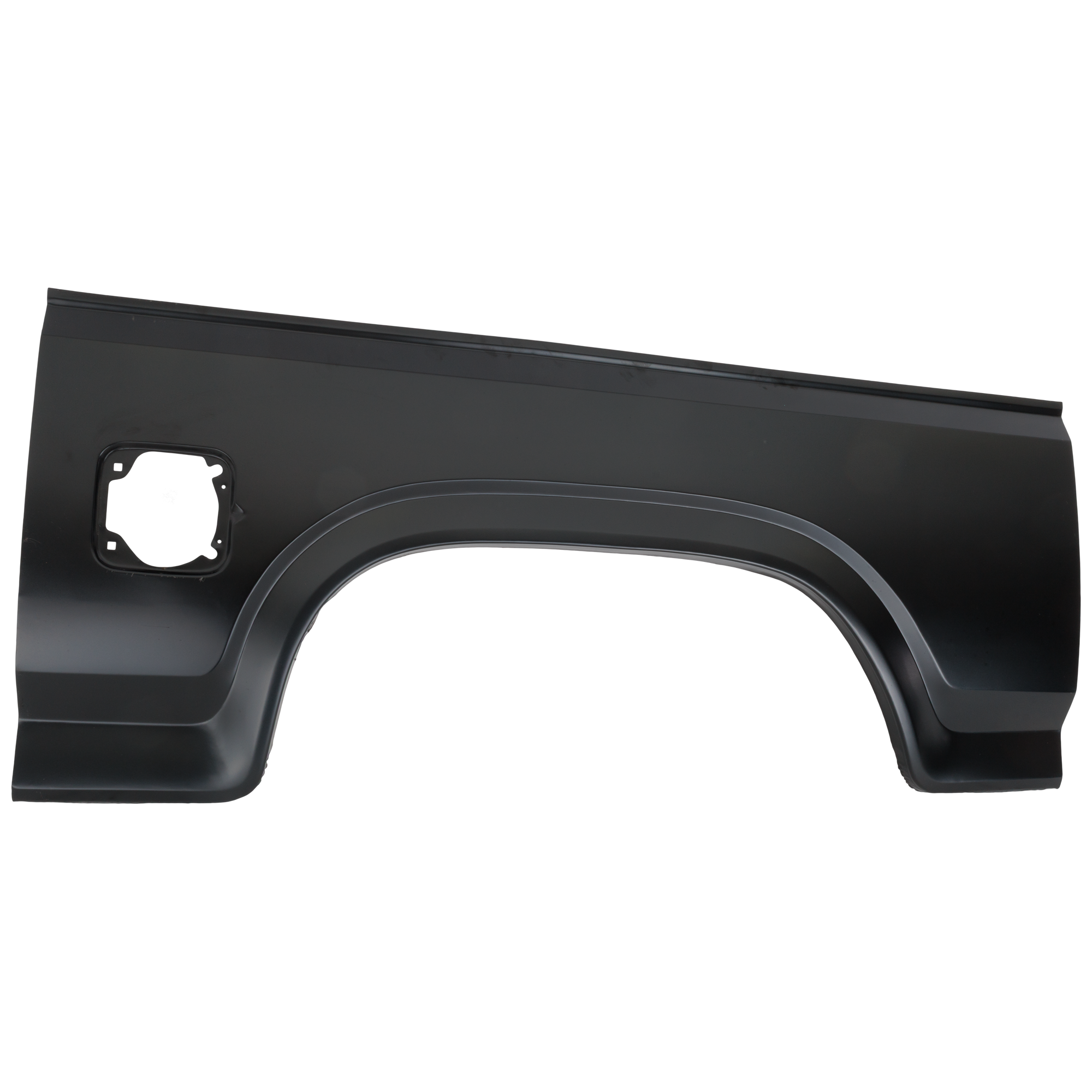 AM FORD FULL SIZE PICKUP BRONCO 80-86 WHEEL ARCH REPAIR PANEL LH Extension w Rectangle Fuel Hole SKU JF26290024