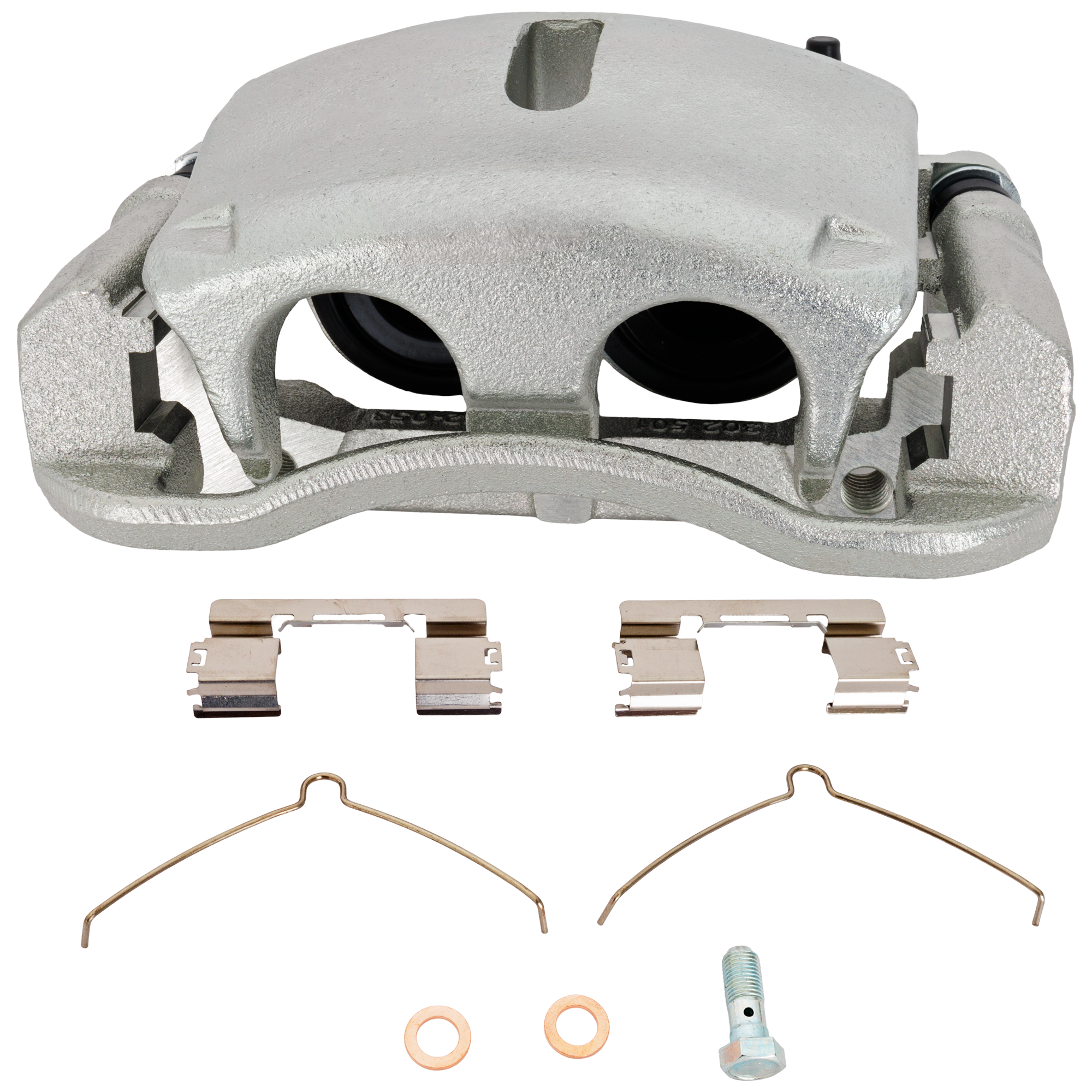 AM F 150-05-08 MARK LT 06-08 FRONT BRAKE CALIPER RH New Natural w Brackets SKU JF27150011