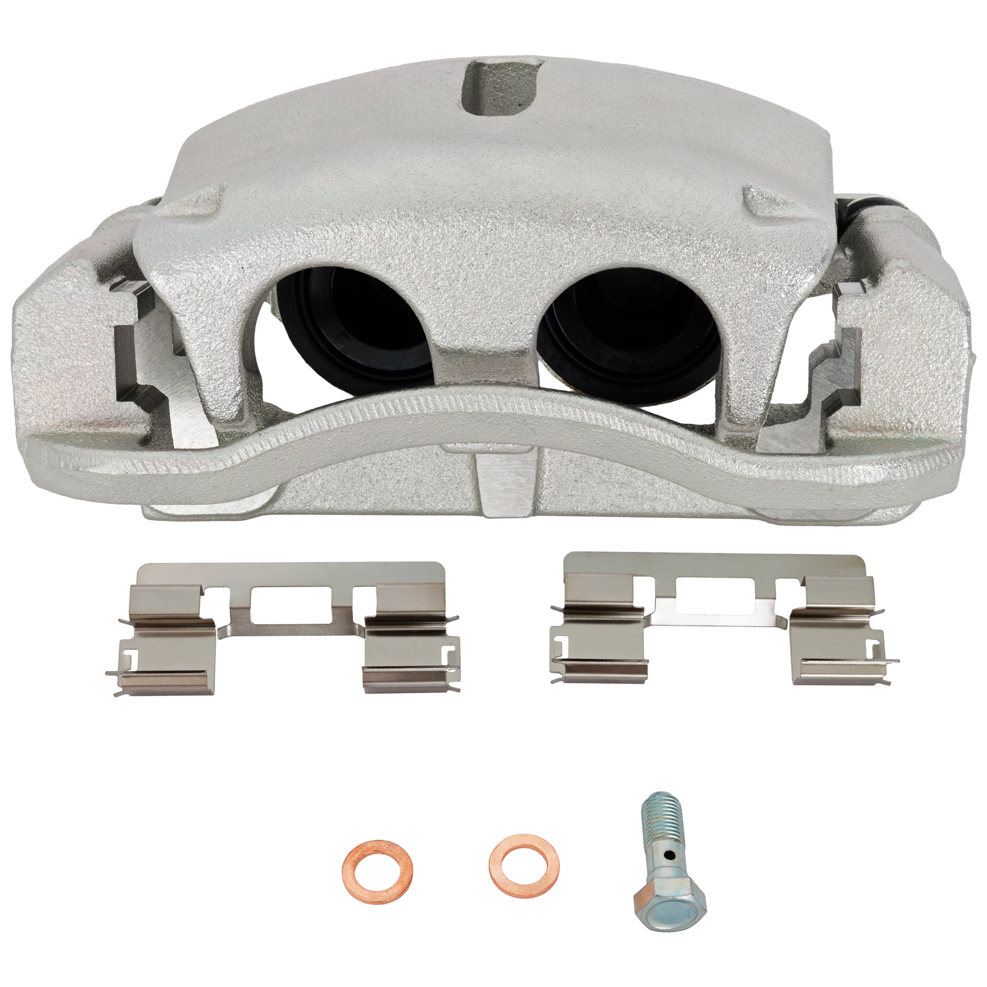 AM F 150-04-05 FRONT BRAKE CALIPER LH New Natural w Brackets SKU JF27150016