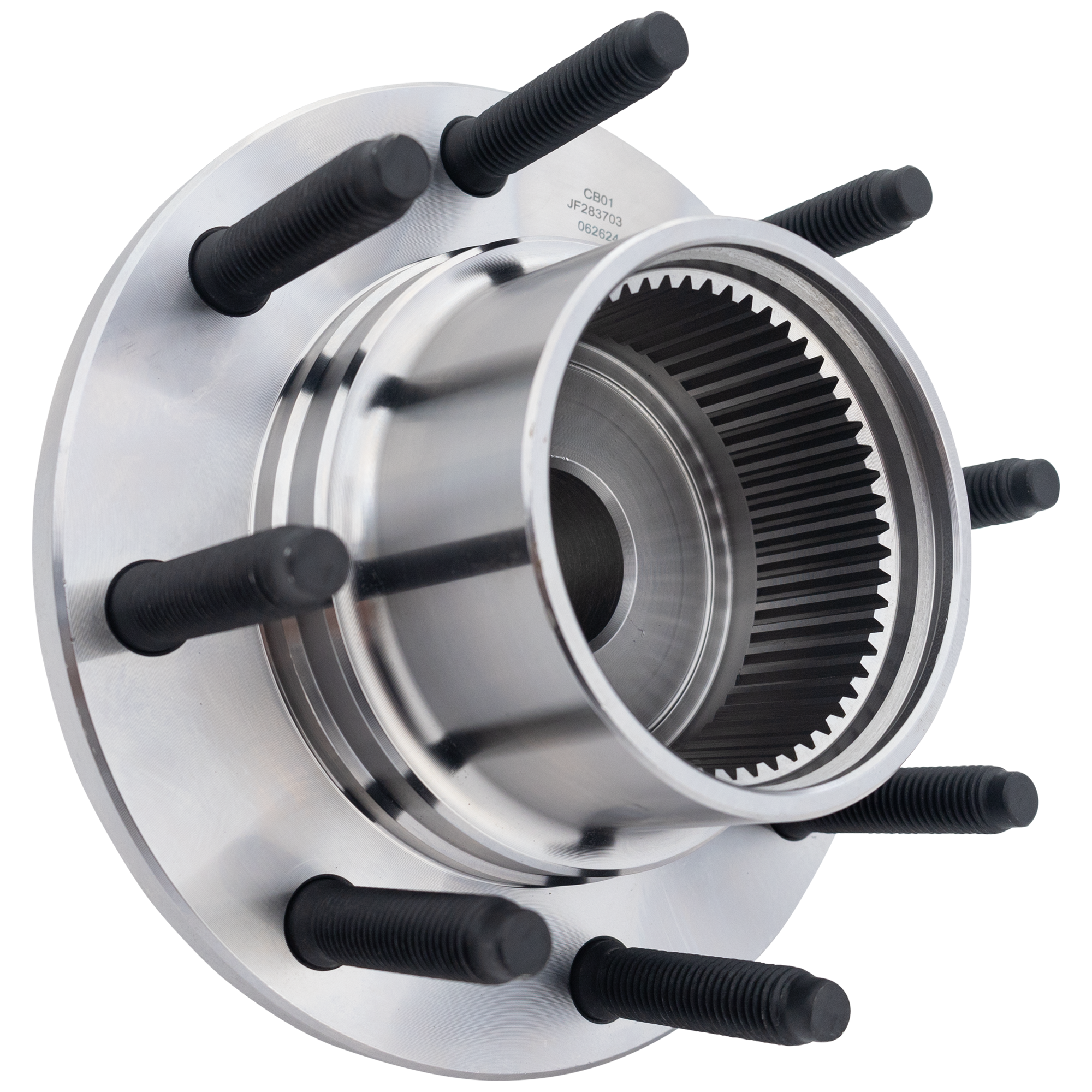 AM F SERIES SUPER DUTY PICKUP 99-01 FRONT HUB ASSEMBLY RH=LH 8 Studs 4WD w Rear Wheel 2 Wheel ABS SKU JF283703 OEM F81Z1104EE