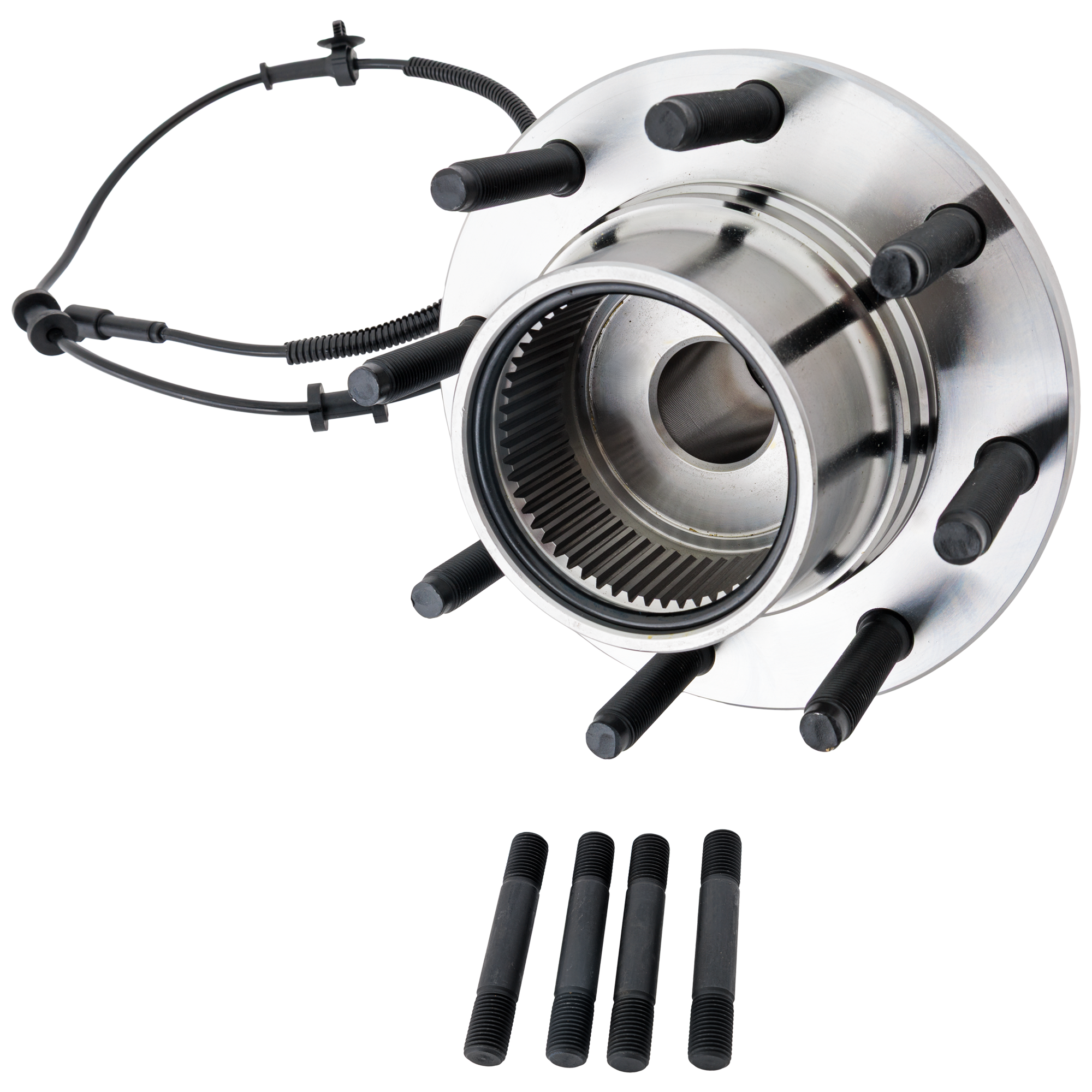 AM EXCURSION 00-05 F 250 SUPER DUTY 99-04 FRONT HUB ASSEMBLY RH=LH 8 Studs 8 x 6.69 in. Bolt Pattern 7.99 in. Flange Diameter Fine Thread Studs SKU JF283714 OEM 102188-715056-7250166-40265002
