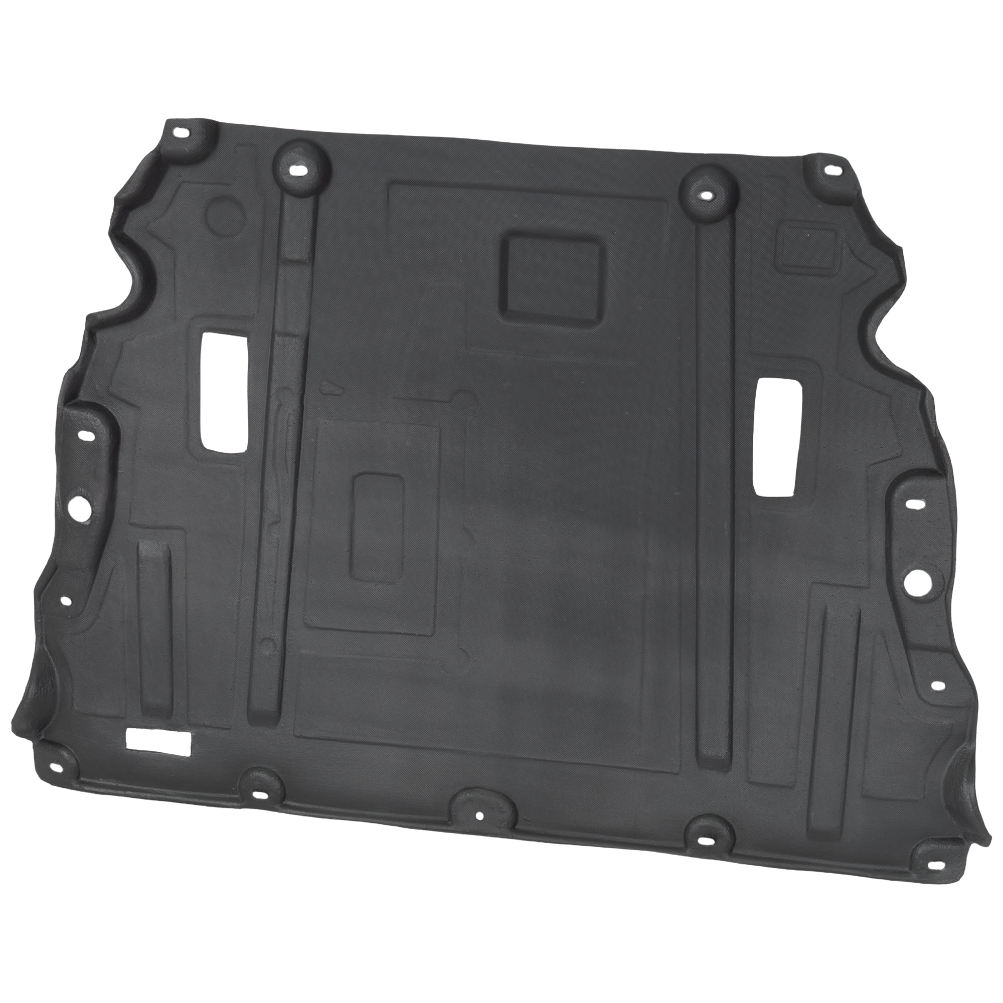 AM FUSION 14-20 POLICE RESPONDER HYBRID 19-20 ENGINE SPLASH SHIELD Under Cover Front Vacuum Form w o Insulation Foam SKU JF31010003 Partslink FO1228156 OEM DG9Z6P013G