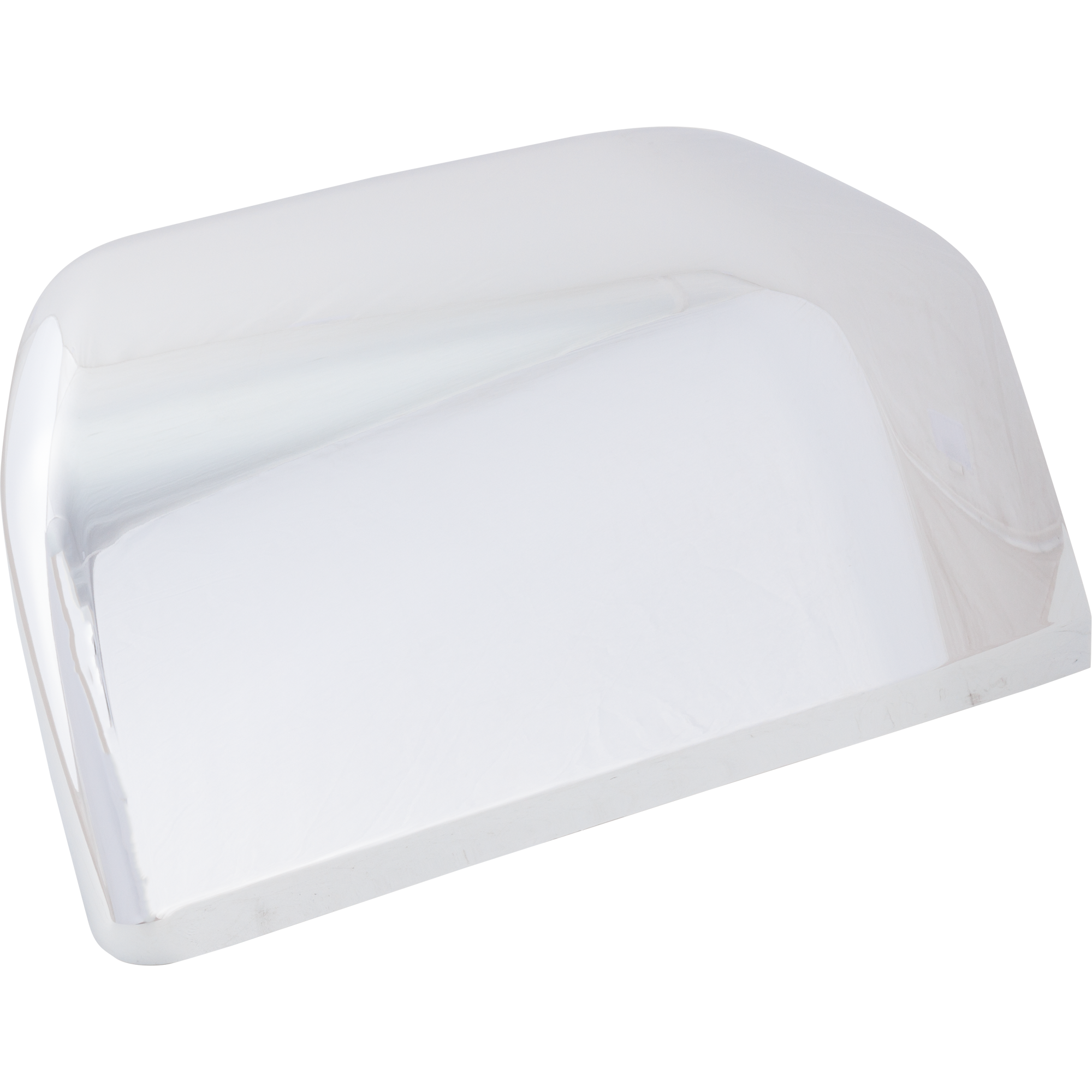 AM F 150 PICKUP 15-20 MIRROR COVER LH Std Non Towing w o Signal Light Crew Extended Cab Exc. Raptor Model Chrome SKU JF47170014 Partslink FO1326130 OEM FL3Z17D743BA