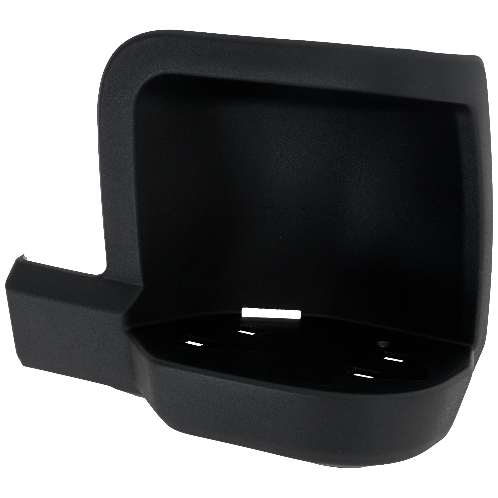 AM F 250 F 350 SUPER DUTY 23-24 REAR BUMPER STEP PAD LH Corner Step Insert Black Crew Extended Standard Cab SKU JF76490002 Partslink FO1196102 OEM PC3Z17B807AG