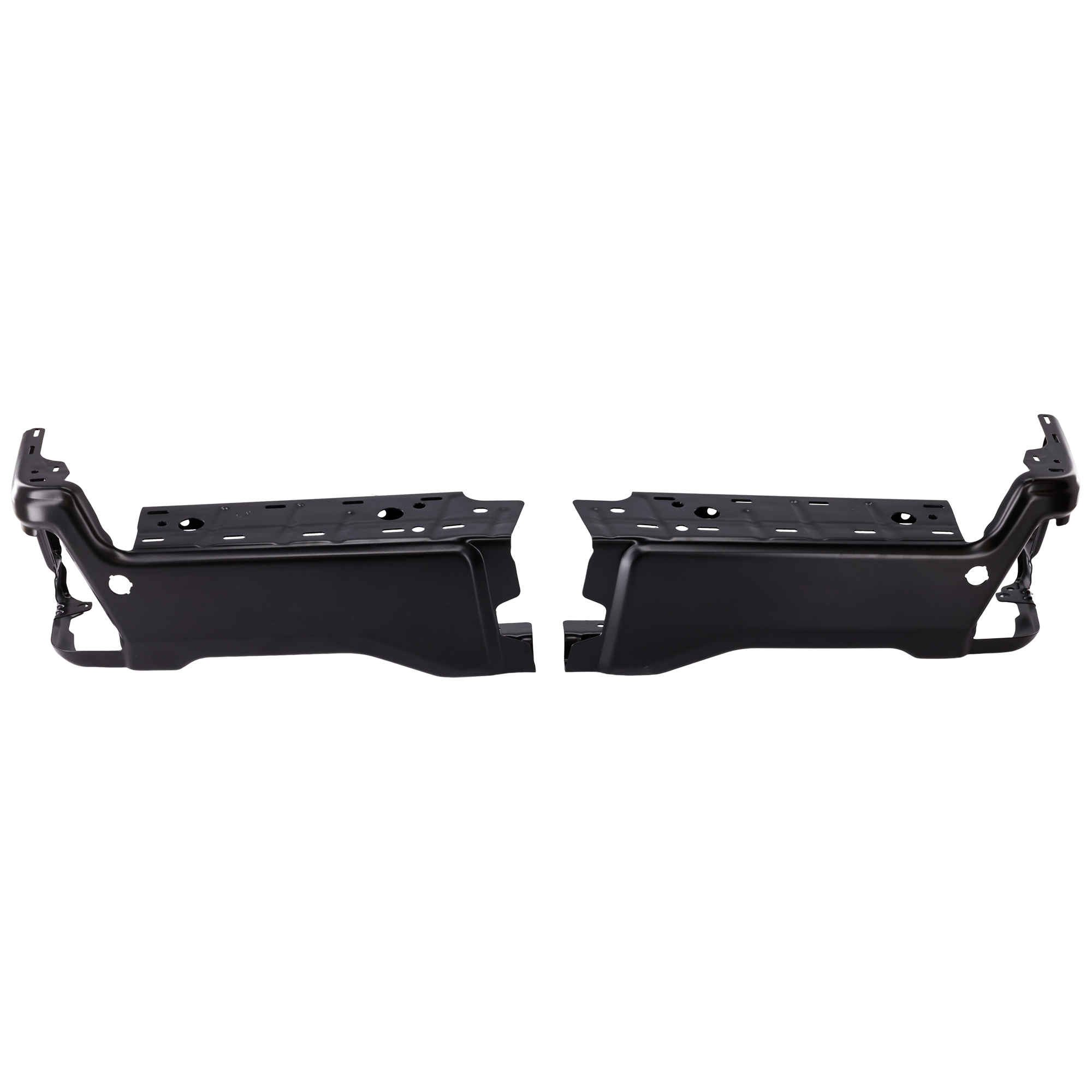 AM F 250 F 350 SUPER DUTY 23-24 STEP BUMPER FACE BAR ONLY w o Pad Provision and Mounting Bracket Steel Black w Parking Aid Sensor Holes Crew Extended Standard Cab SKU JF82560005 Partslink FO1102415 OEM PC3Z17810MAPTM PFM
