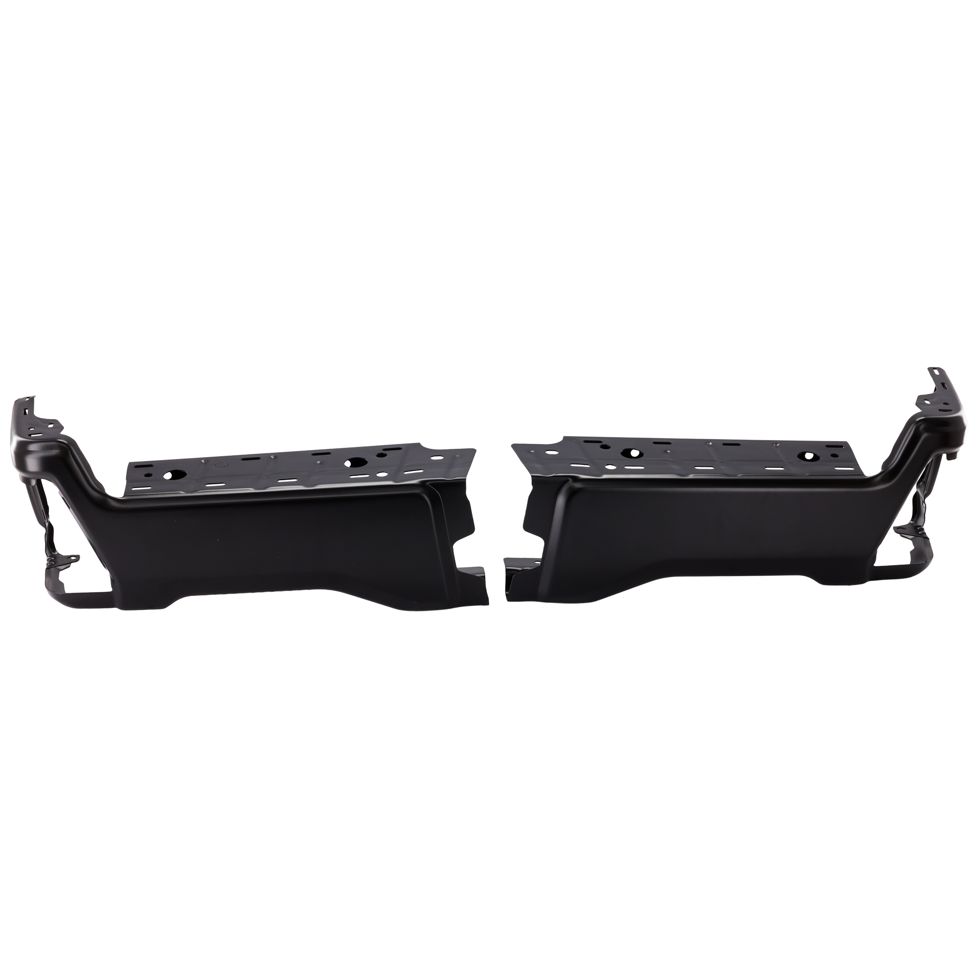 AM F 250 F 350 SUPER DUTY 23-24 STEP BUMPER FACE BAR ONLY w o Pad Provision Mounting Bracket and Parking Aid Sensor Holes Steel Black Crew Extended Standard Cab SKU JF82560006 Partslink FO1102414 OEM PC3Z17810KAPTM PFM