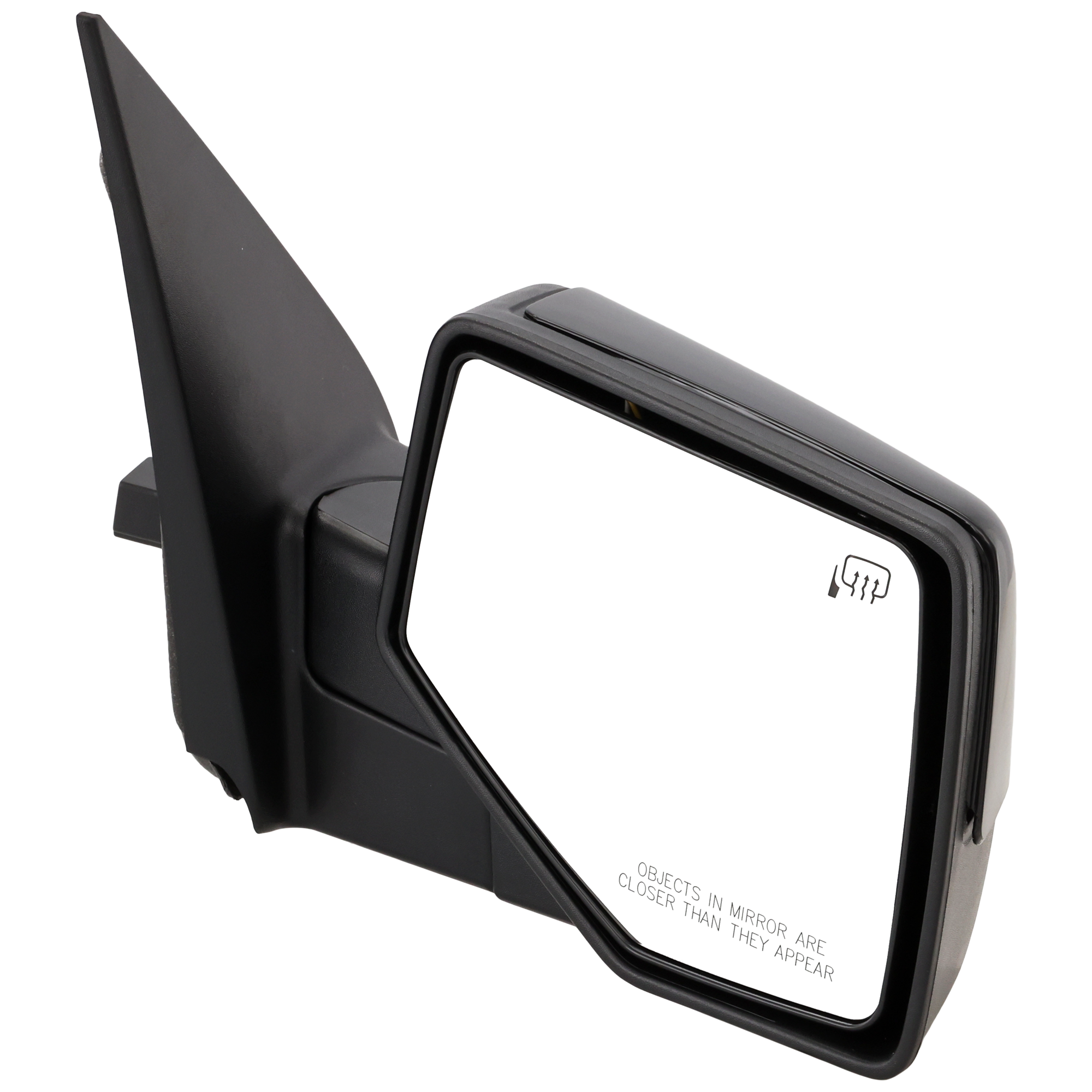 AM EXPLORER 06-10 MIRROR RH Power Manual Folding Heated Chrome Textured 2 Caps w Puddle Light SKU JFD100ER Partslink FO1321284 FO1321418 OEM 6L2Z17682EA PFM
