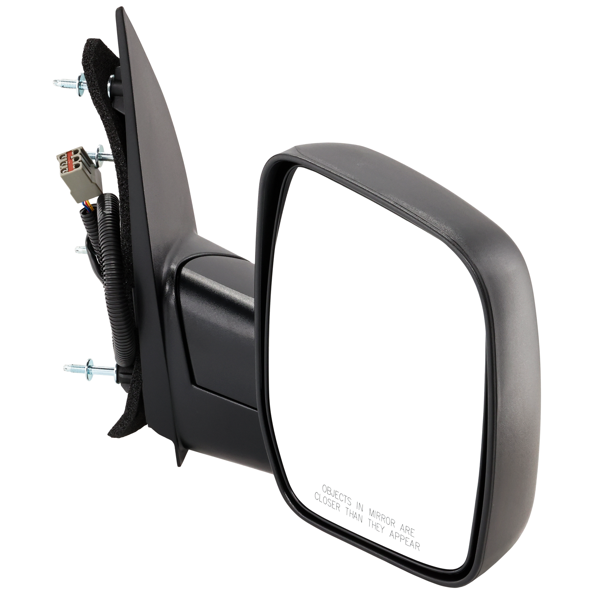 AM E 350 SUPER DUTY 07-08 MIRROR RH Non Towing Power Manual Folding Non Heated Textured Black No Auto dimming BSD Memory and Signal Light 4 Bolt Mount SKU JFD123ER Partslink FO1321288 OEM 7C2Z17682AA