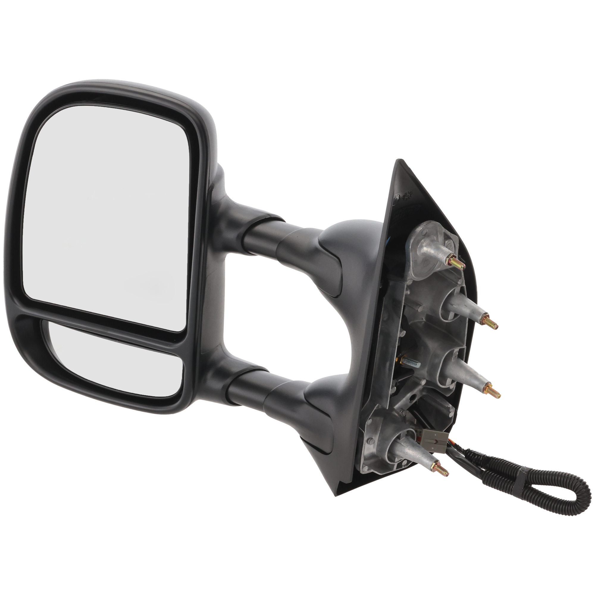 AM ECONOLINE VAN 09-21 TOWING MIRROR LH Power Manual Folding Non Heated Textured No Auto dimming BSD Memory and Signal Light 4 Bolt Mount SKU JFD125EL Partslink FO1320329 OEM 9C2Z17683CA