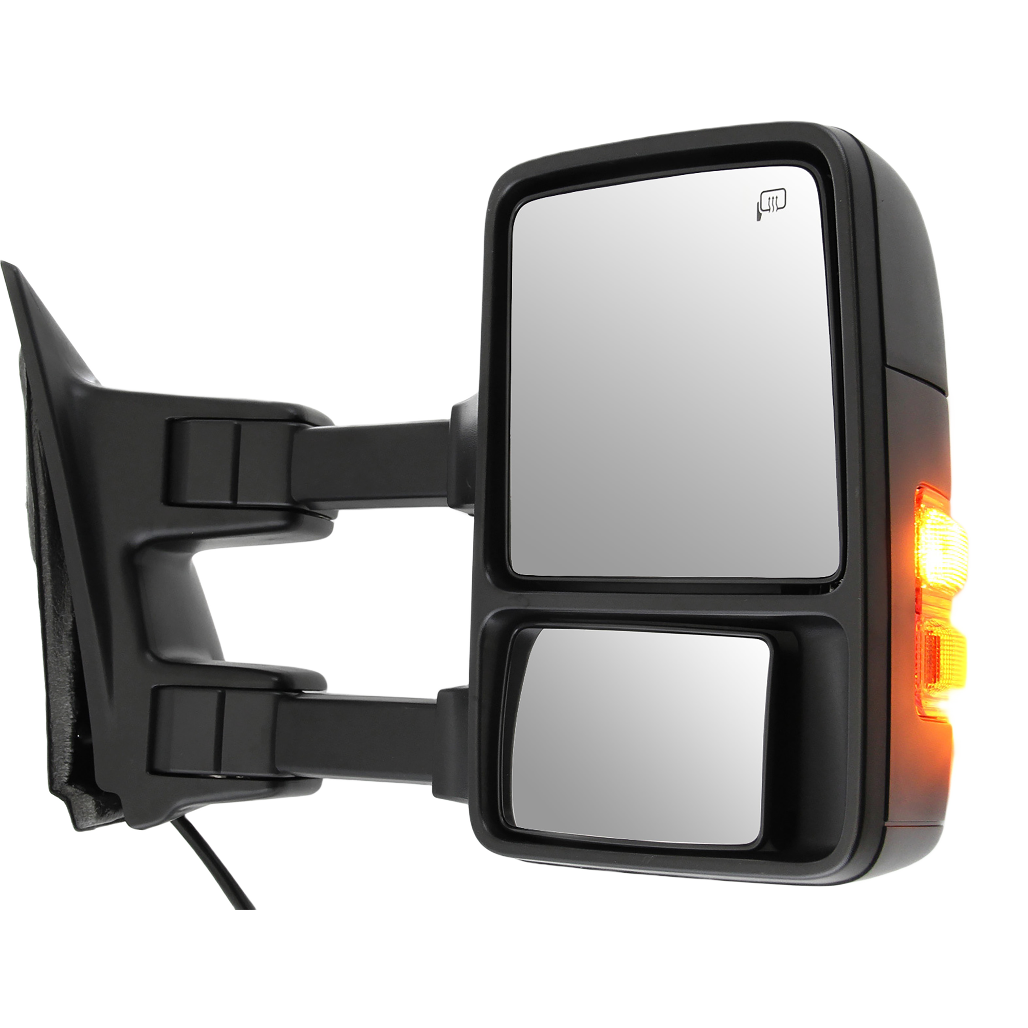 AM F SERIES SUPER DUTY 08-08 TOWING MIRROR RH Power Manual Folding Heated Textured w Signal Light No Memory SKU JFD127ER S Partslink FO1321341 OEM 8C3Z17682BC