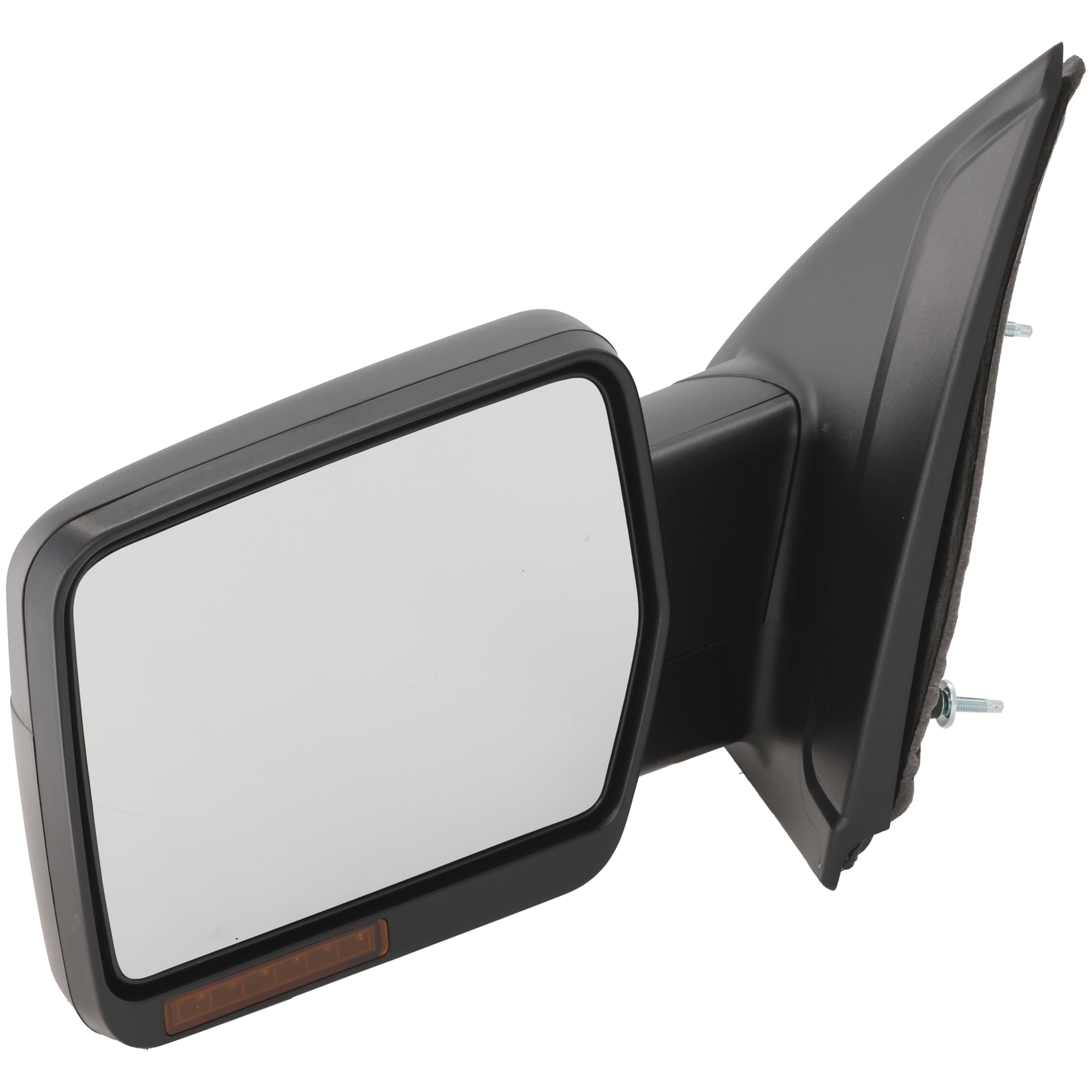 AM F 150-09-10 MIRROR LH Non Towing Power Manual Folding Heated Textured No Auto dimming BSD In housing Signal Light and Memory Exc. SVT Raptor Model SKU JFD131EL S Partslink FO1320349 OEM 9L3Z17683CB