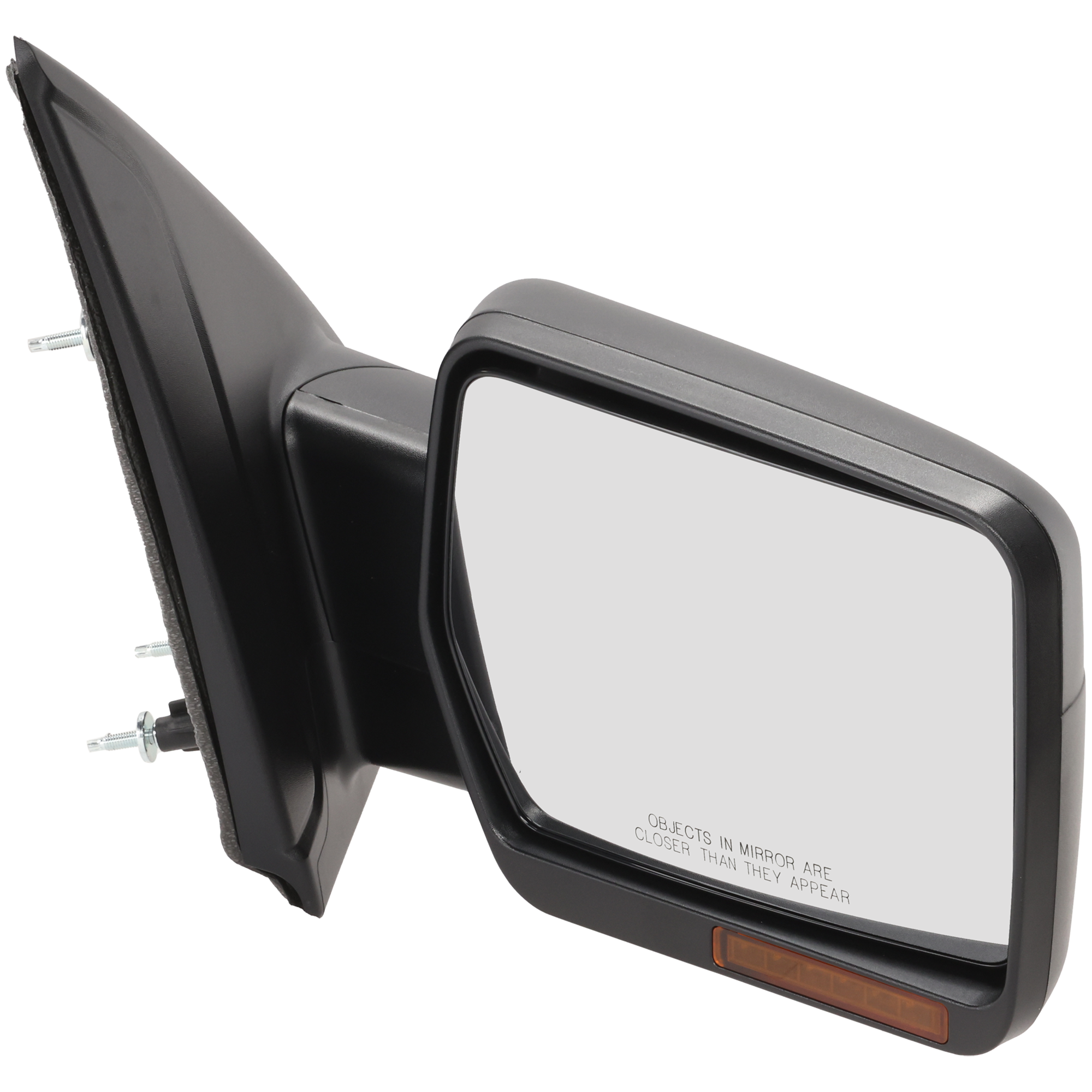 AM F 150-09-10 MIRROR RH Non Towing Power Manual Folding Heated Textured In housing Signal Light No Auto dimming BSD and Memory Exc. SVT Raptor Model SKU JFD131ER S Partslink FO1321349 OEM 9L3Z17682CB