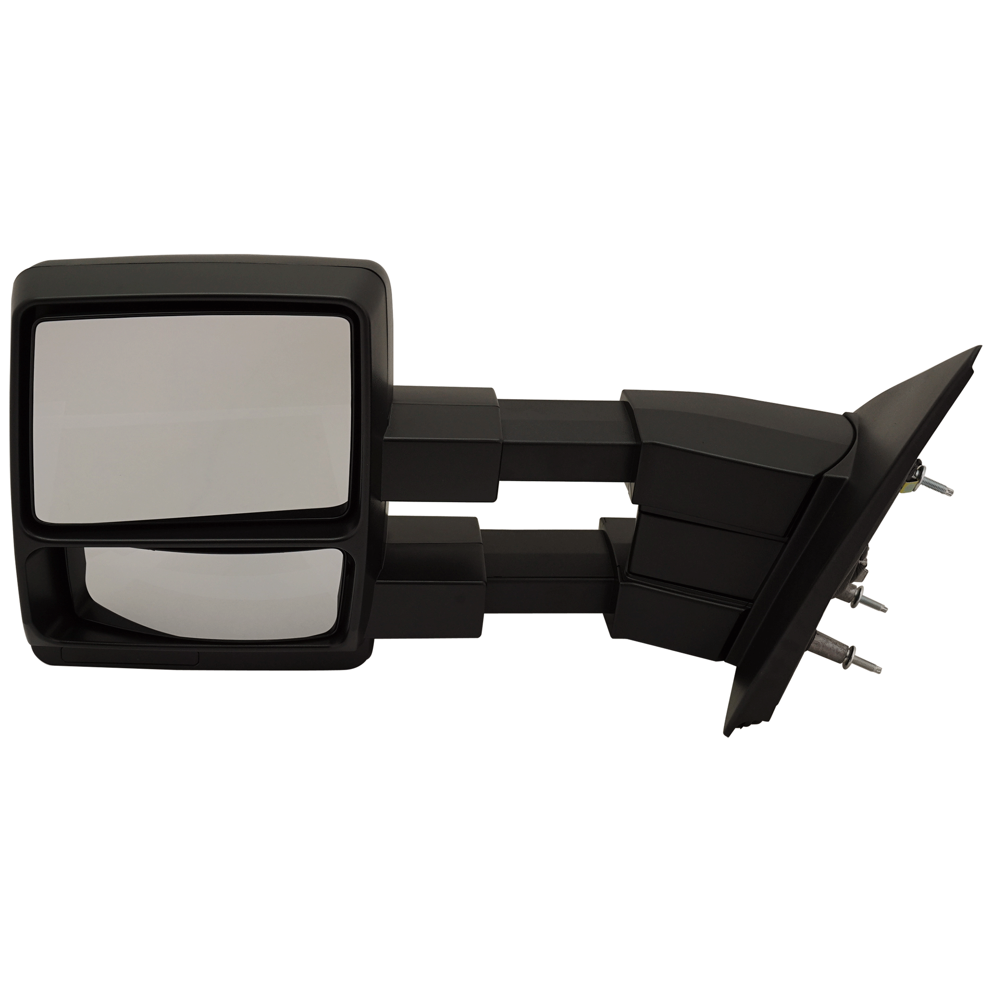 AM F 150-04-14 TOWING MIRROR LH Manual Adjust Manual Folding Non Heated Textured No Auto dimming BSD Memory and Signal Light SKU JFD144L Partslink FO1320368 OEM 9L3Z17683AC