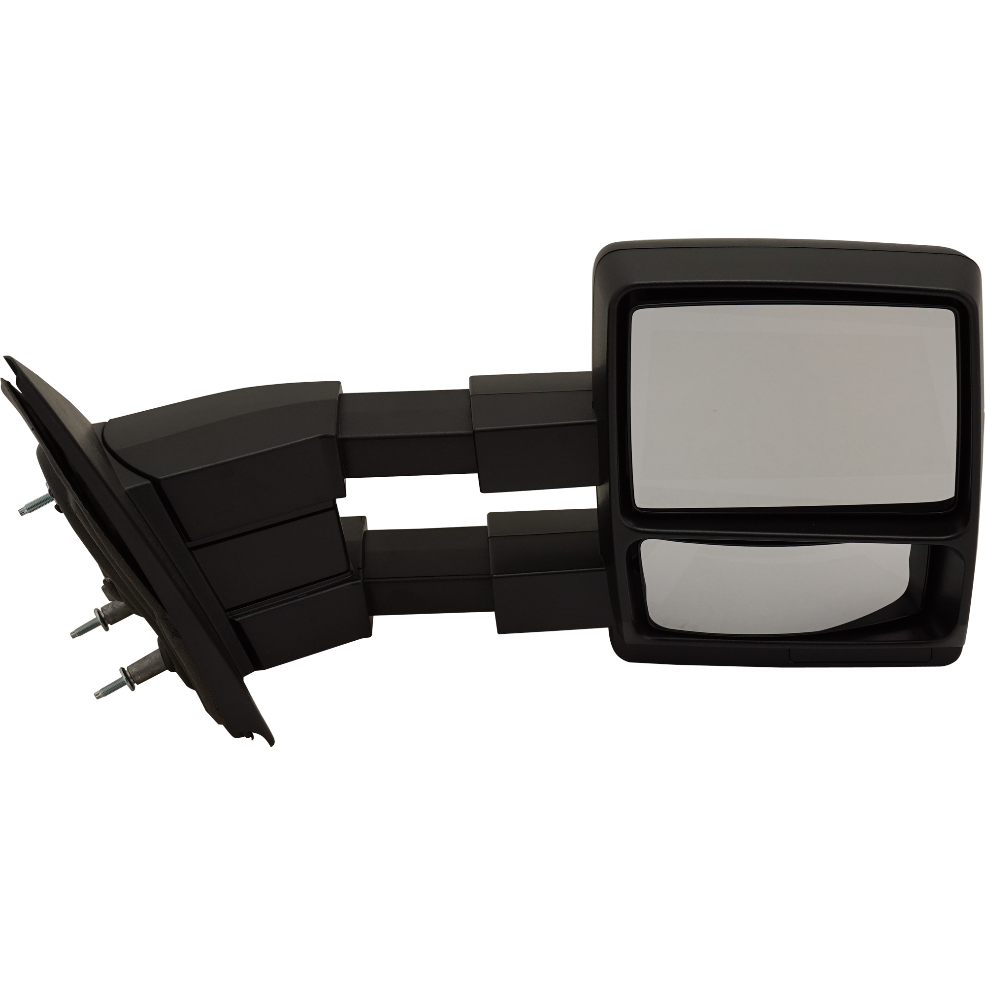 AM F 150-04-14 TOWING MIRROR RH Manual Adjust Manual Folding Non Heated Textured No Auto dimming BSD Memory and Signal Light SKU JFD144R Partslink FO1321368 OEM 9L3Z17682AC