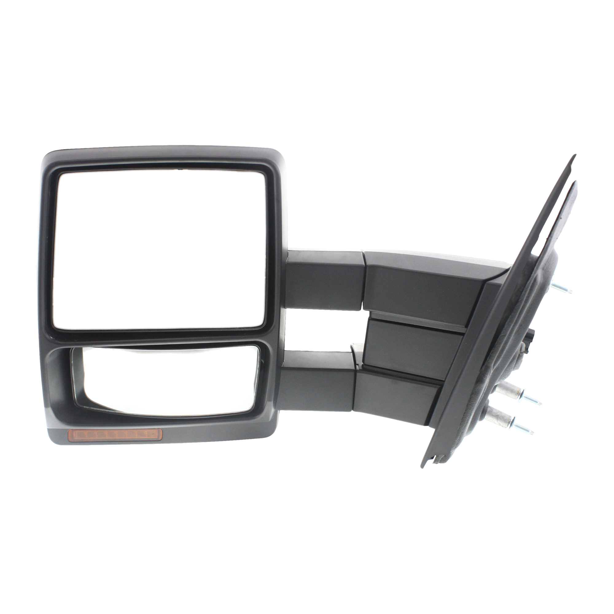 AM F 150-07-12 TOWING MIRROR LH Power Manual Folding Heated Textured Black No Auto dimming BSD In housing Signal Light and Memory SKU JFD145EL S Partslink FO1320369 OEM 7L3Z17683AE
