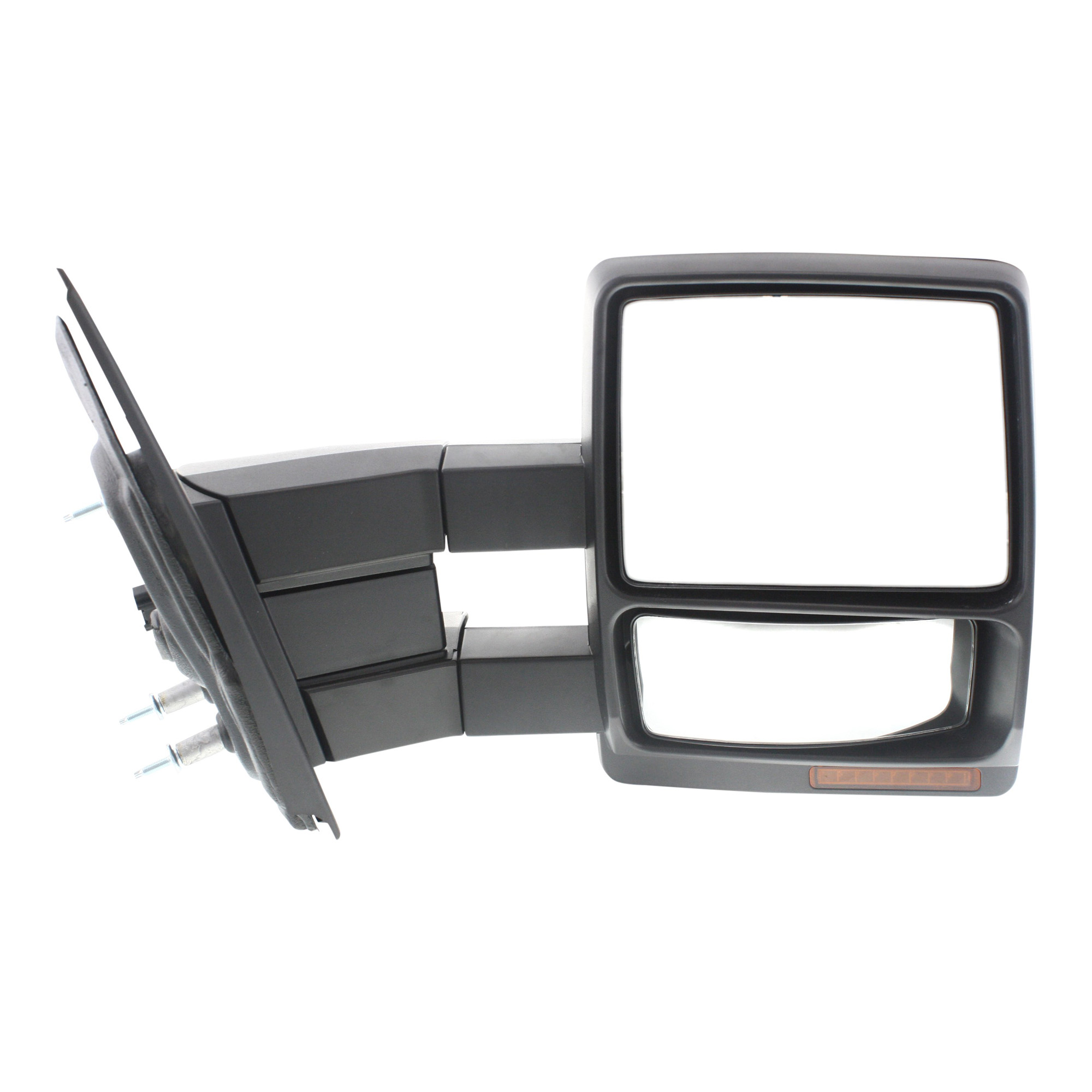 AM F 150-07-12 TOWING MIRROR RH Power Manual Folding Heated Textured Black No Auto dimming BSD In housing Signal Light and Memory SKU JFD145ER S Partslink FO1321369 OEM 7L3Z17682AE
