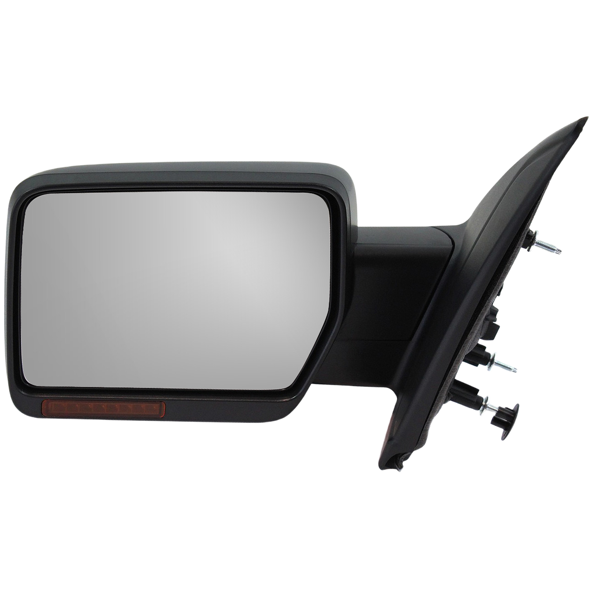 AM F 150-09-10 MIRROR LH Non Towing Power Manual Folding Heated Paintable w In housing Signal Light and Memory No Auto dimming and BSD SKU JFD204EL S Partslink FO1320354 OEM 9L3Z17683DBPTM