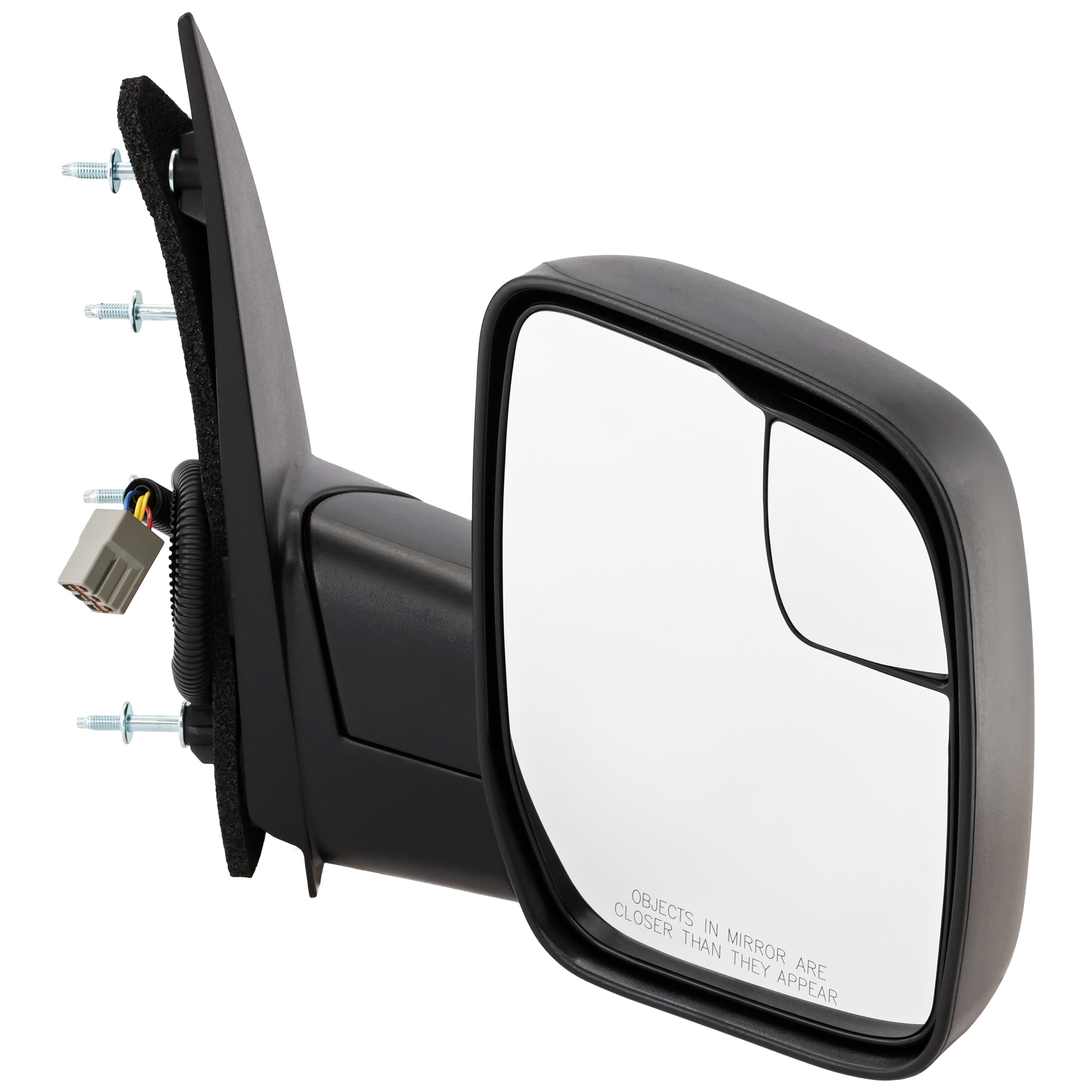 AM ECONOLINE VAN 10-14 MIRROR RH Non Towing Power Manual Folding Non Heated Textured No Auto dimming BSD Memory and Signal Light 4 Bolt Mount SKU JFD205ER Partslink FO1321396 OEM AC2Z17682AA